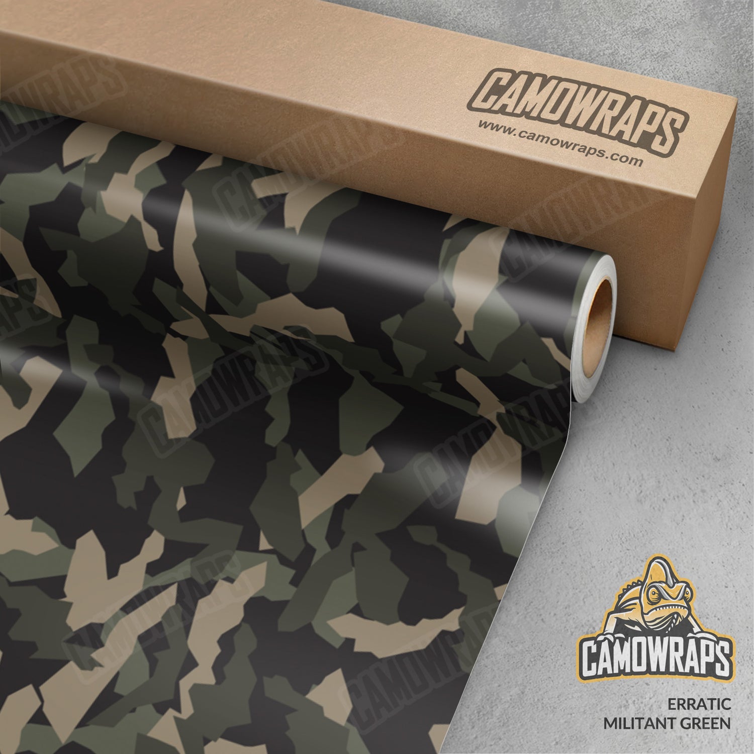 Erratic Militant Green Camo Vinyl Wrap