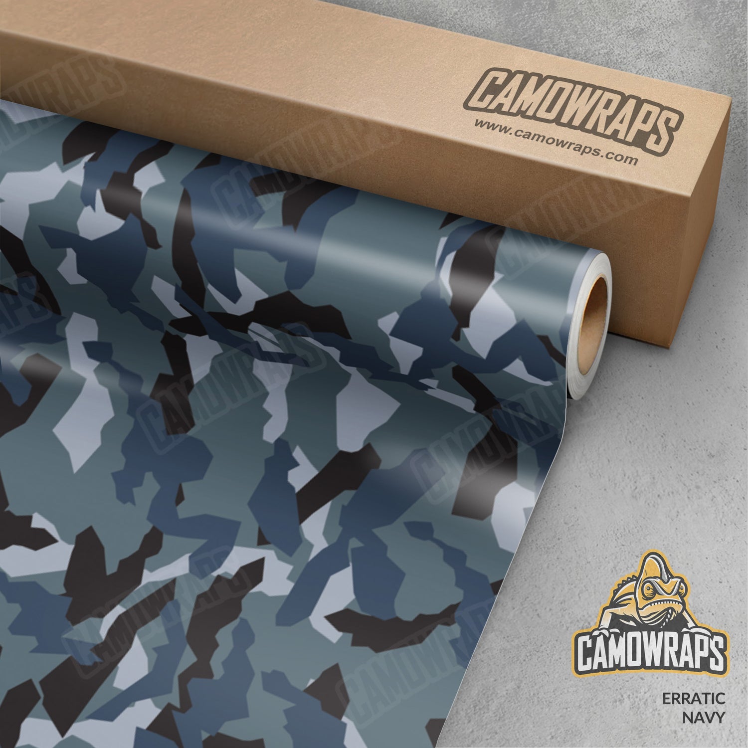 Erratic Navy Camo Vinyl Wrap