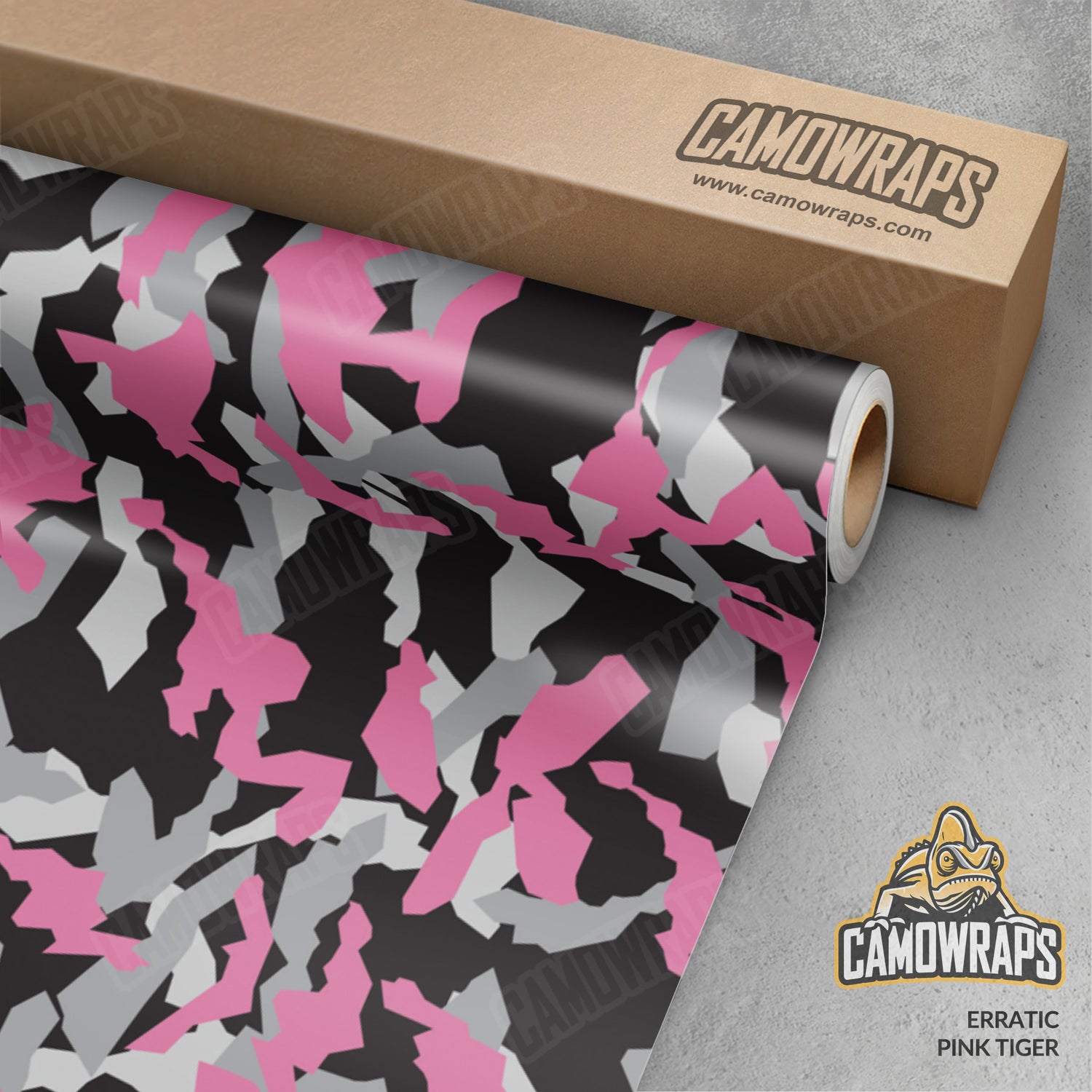 Erratic Pink Tiger Camo Vinyl Wrap