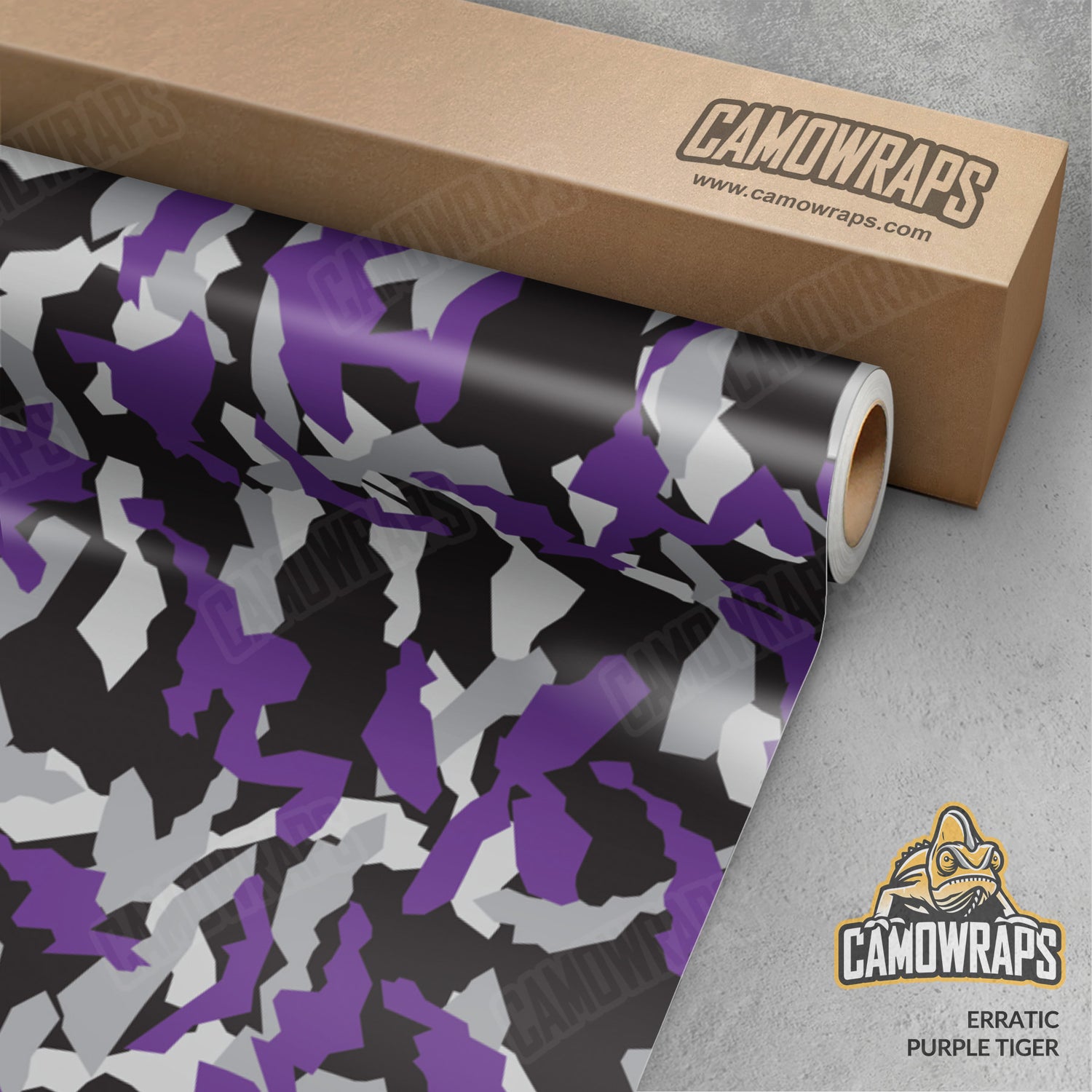 Erratic Purple Tiger Camo Vinyl Wrap