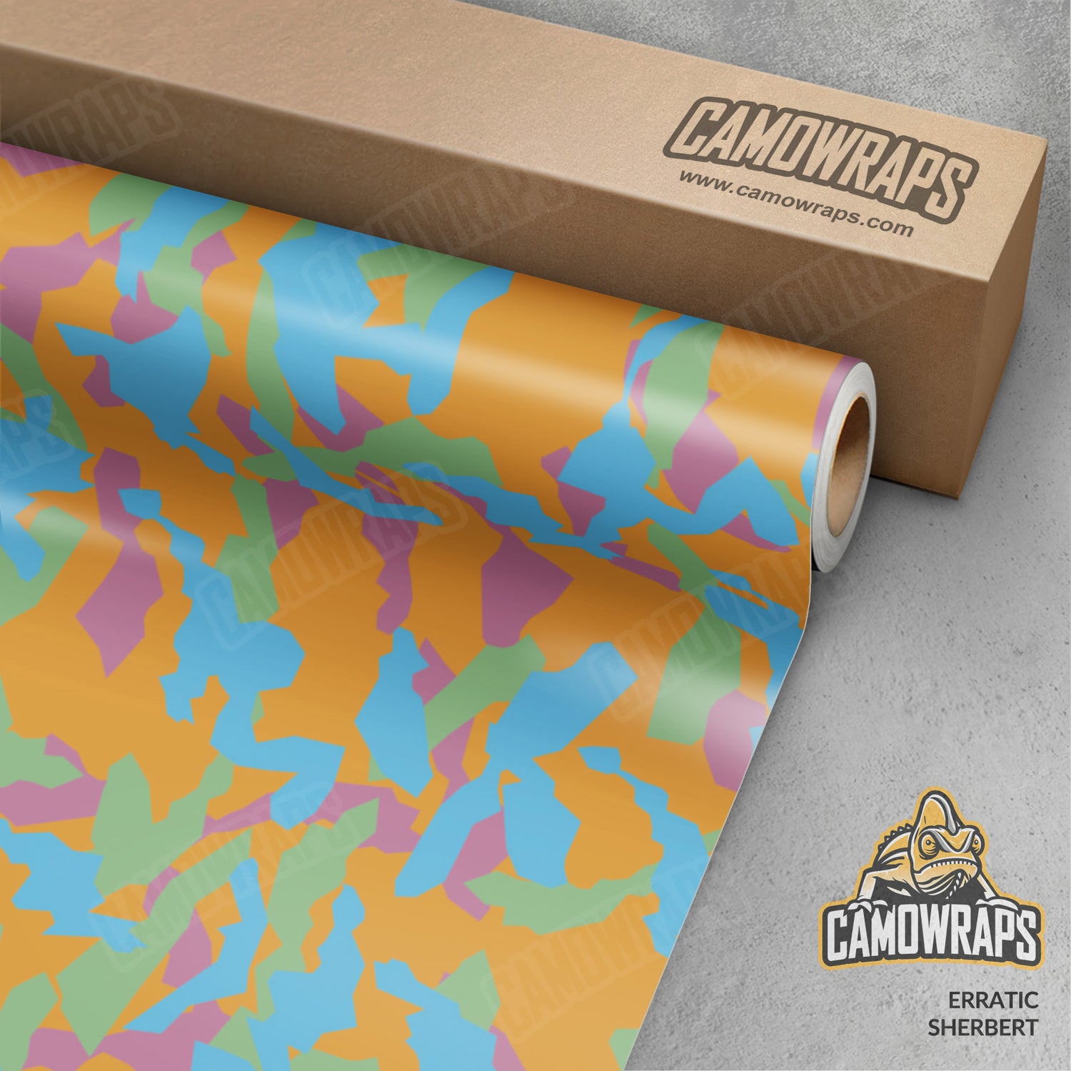 Erratic Sherbert Camo Vinyl Wrap