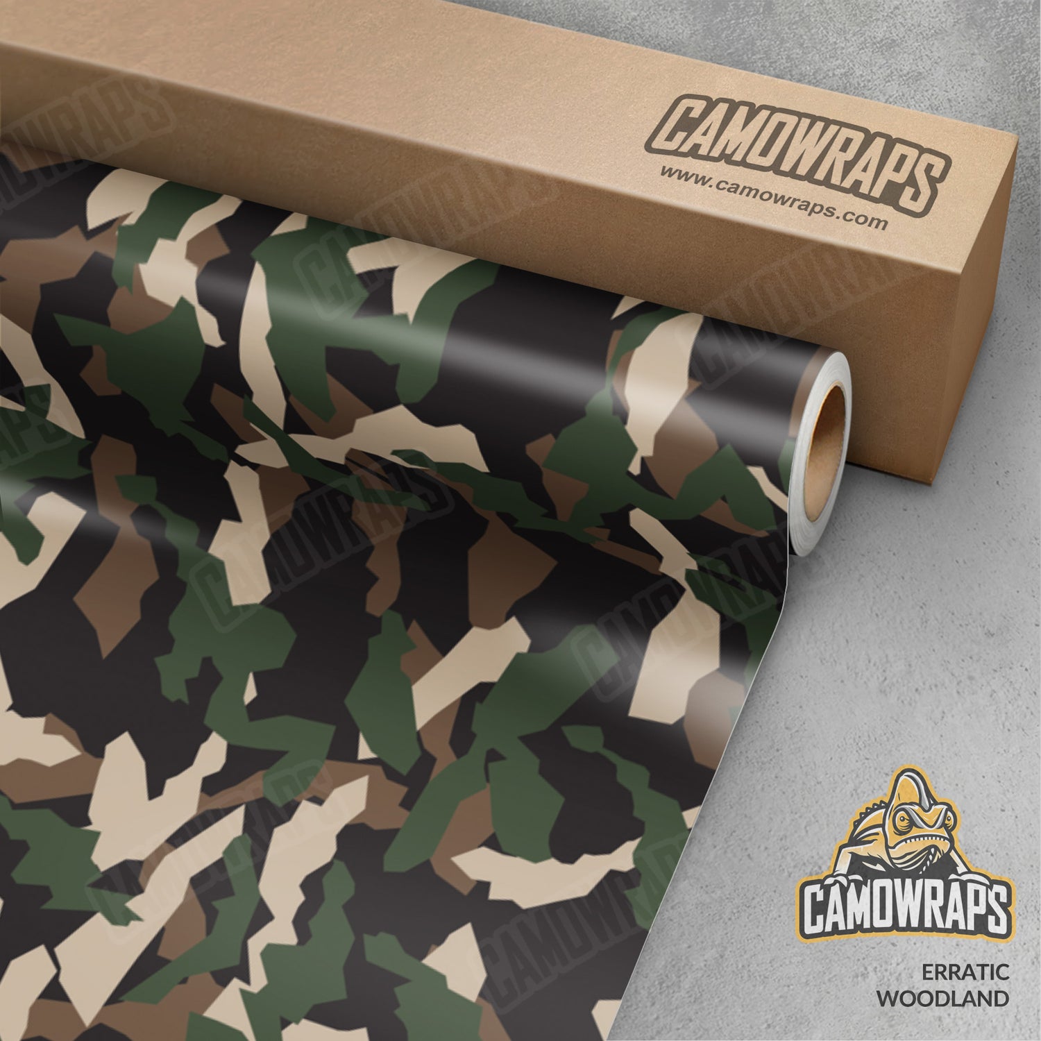 Erratic Woodland Camo Vinyl Wrap