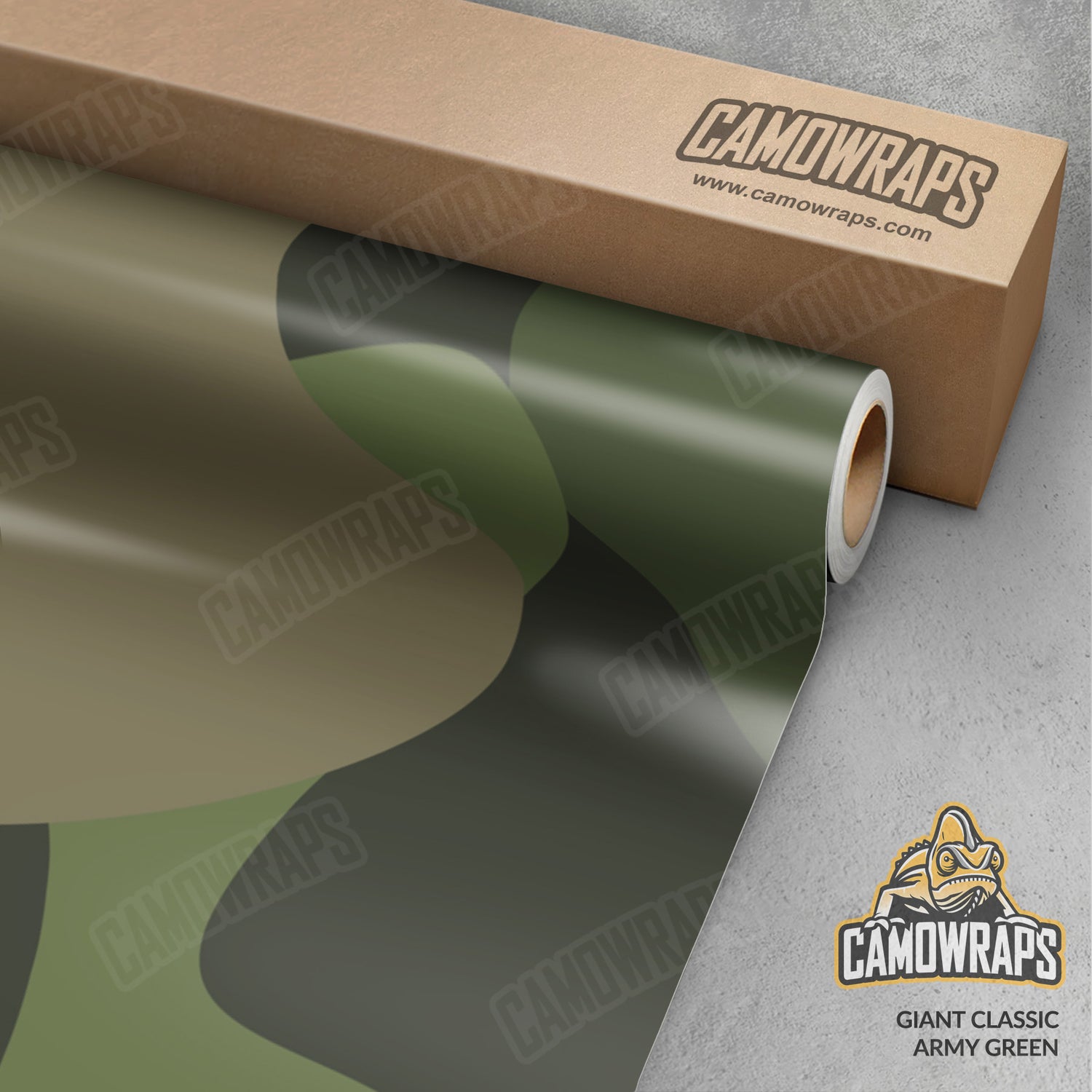 Giant Classic Army Green Camo Vinyl Wrap