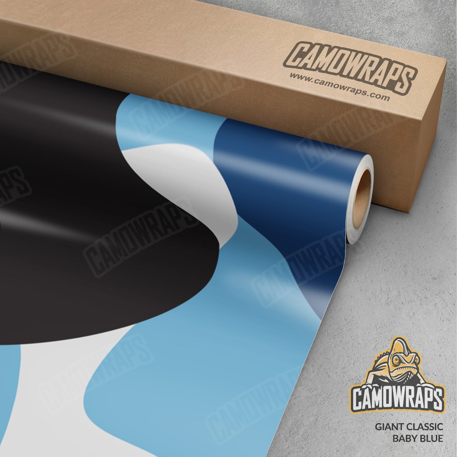 Giant Classic Baby Blue Camo Vinyl Wrap