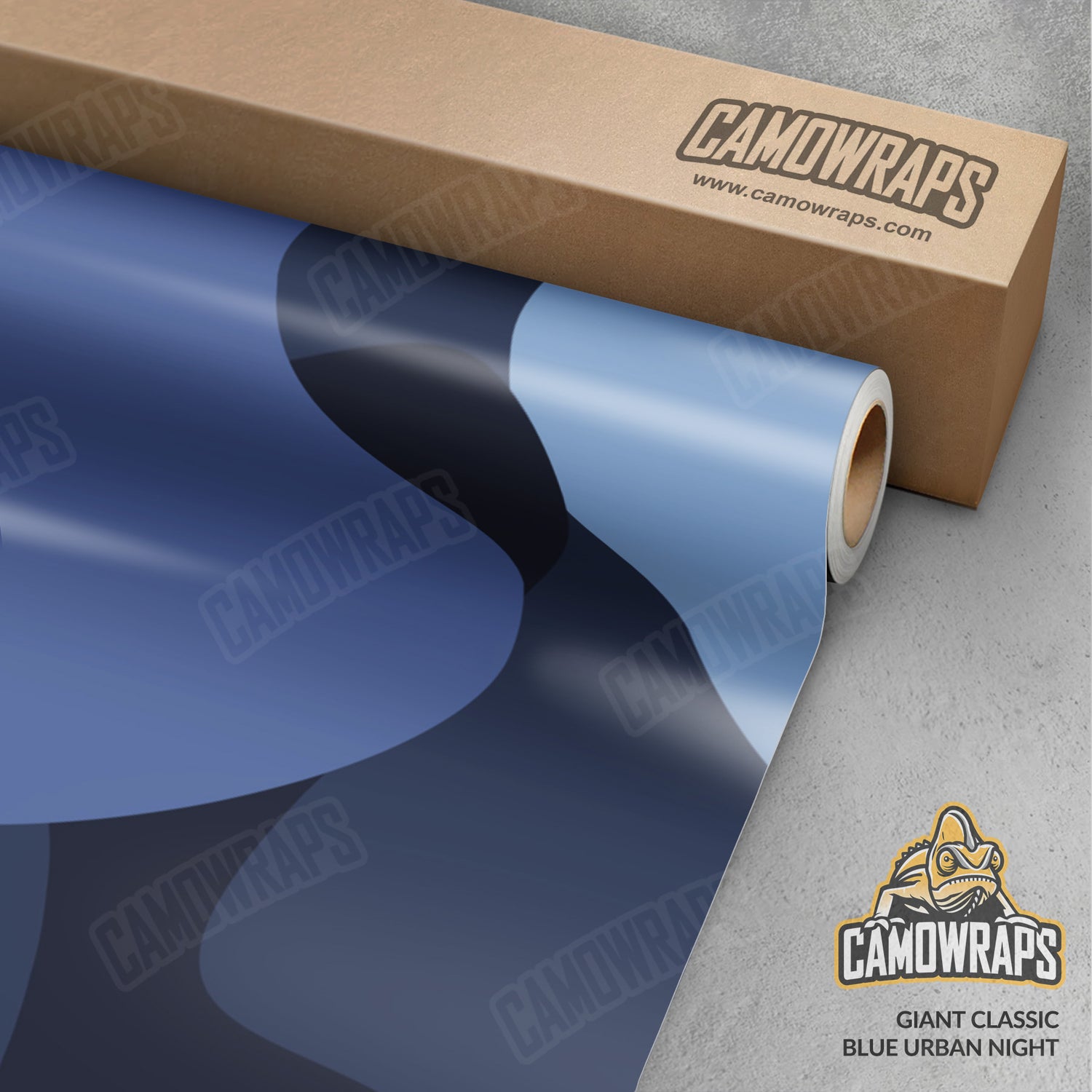 Giant Classic Blue Urban Night Camo Vinyl Wrap