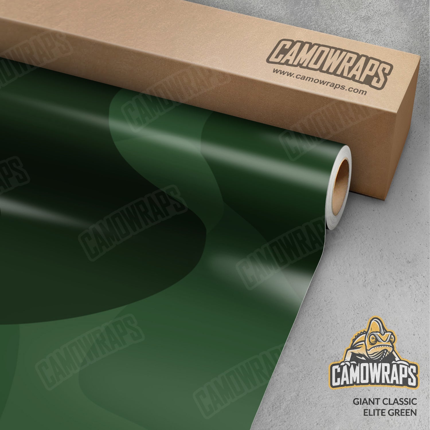 Giant Classic Elite Green Camo Vinyl Wrap