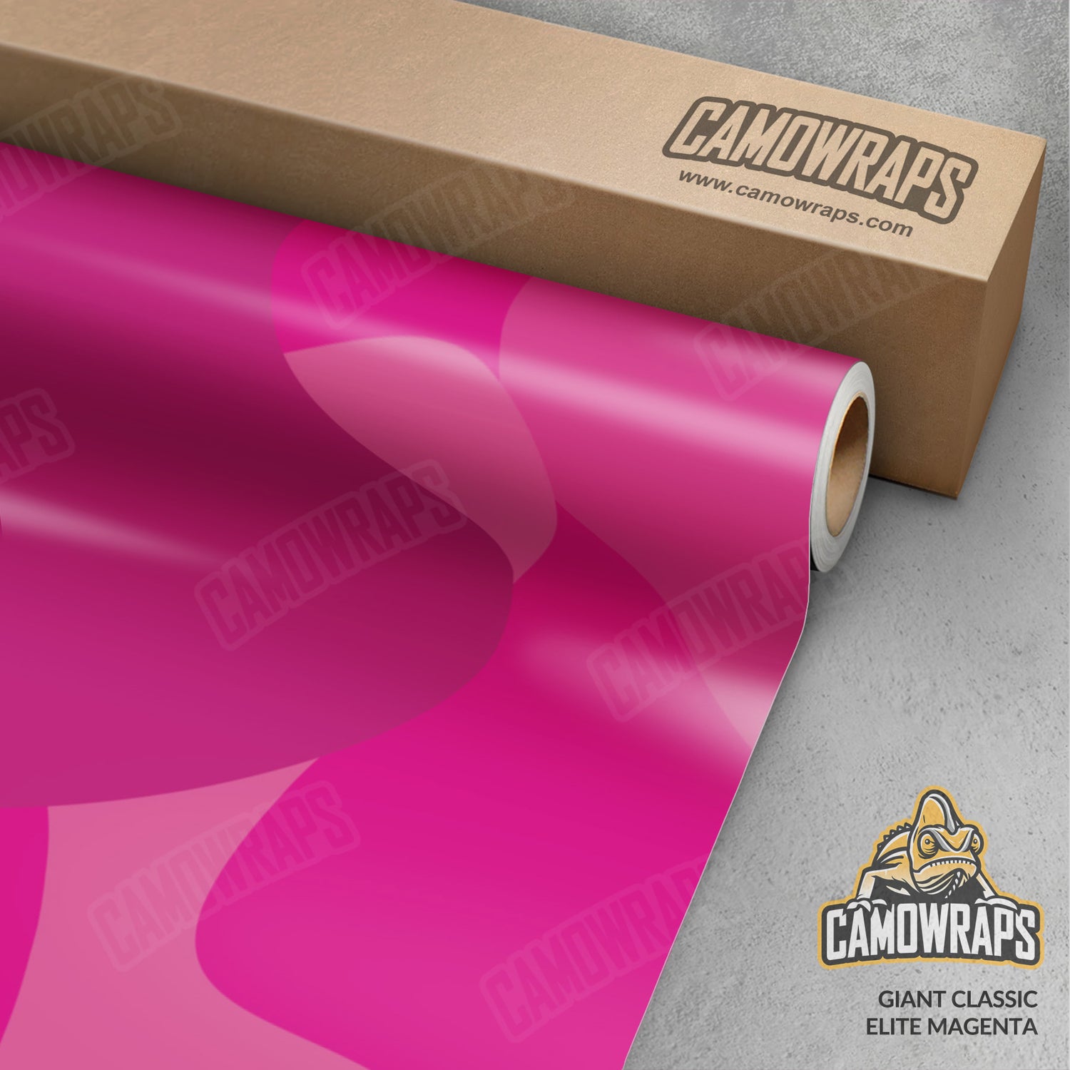 Giant Classic Elite Magenta Camo Vinyl Wrap