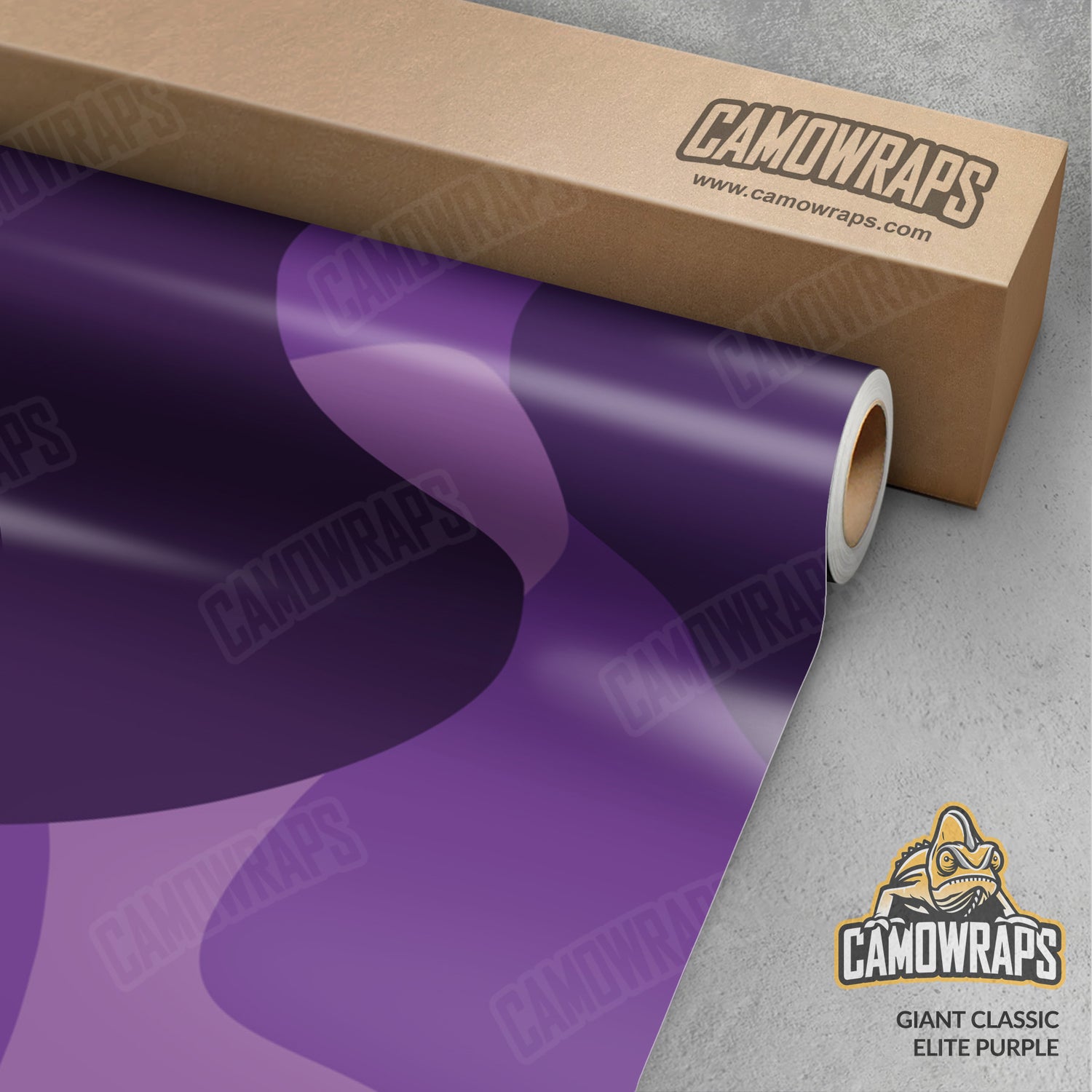 Giant Classic Elite Purple Camo Vinyl Wrap