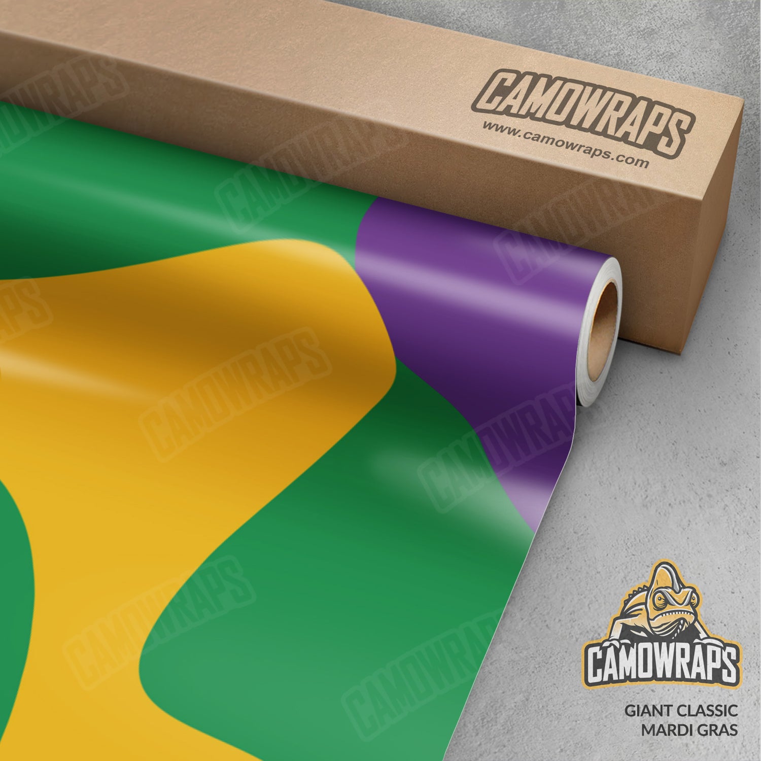 Giant Classic Mardi Gras Camo Vinyl Wrap