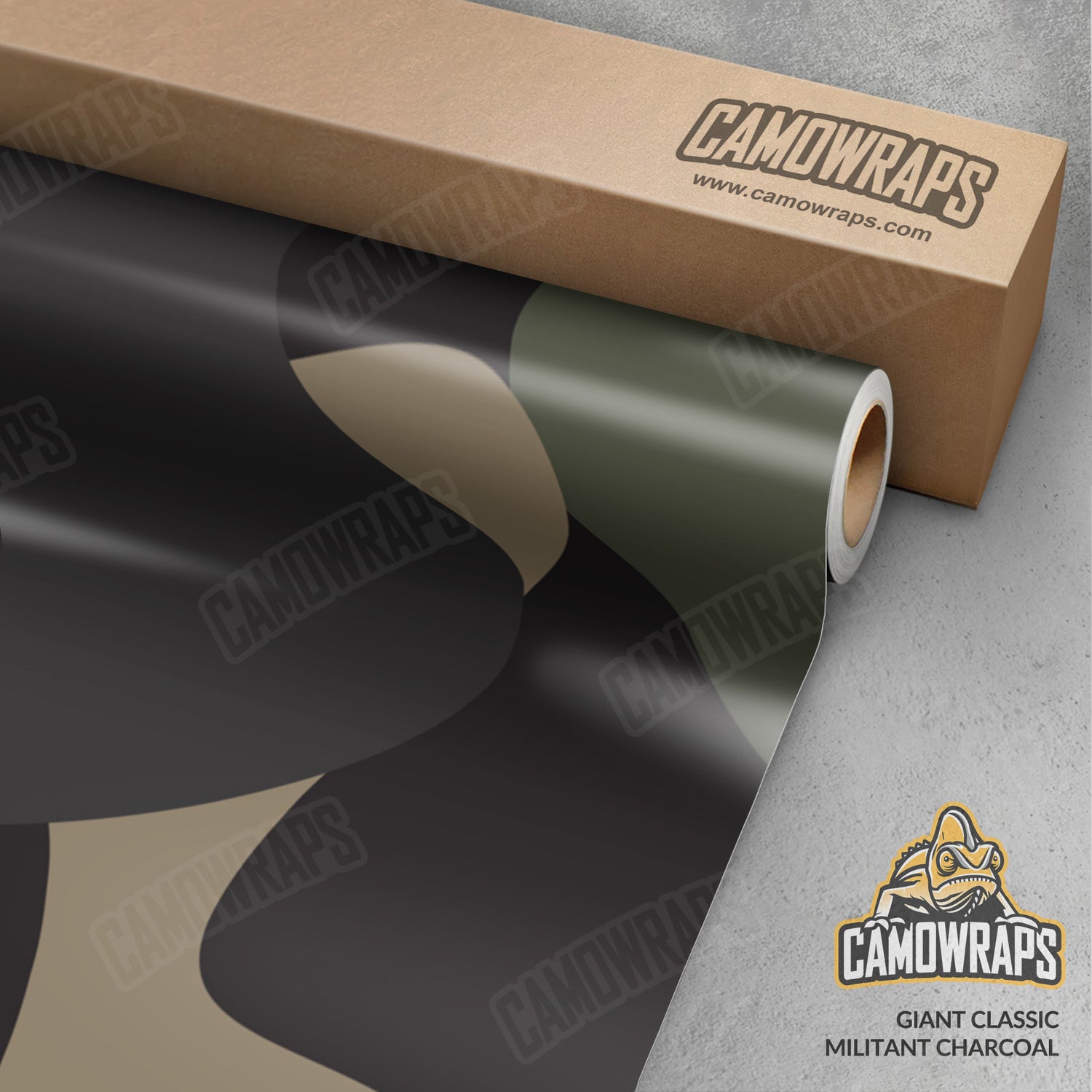 Giant Classic Militant Charcoal Camo Vinyl Wrap