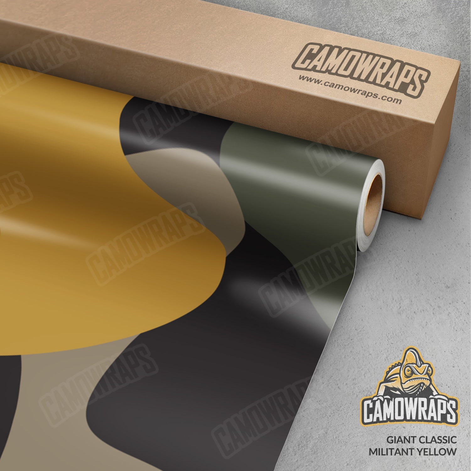 Giant Classic Militant Yellow Camo Vinyl Wrap