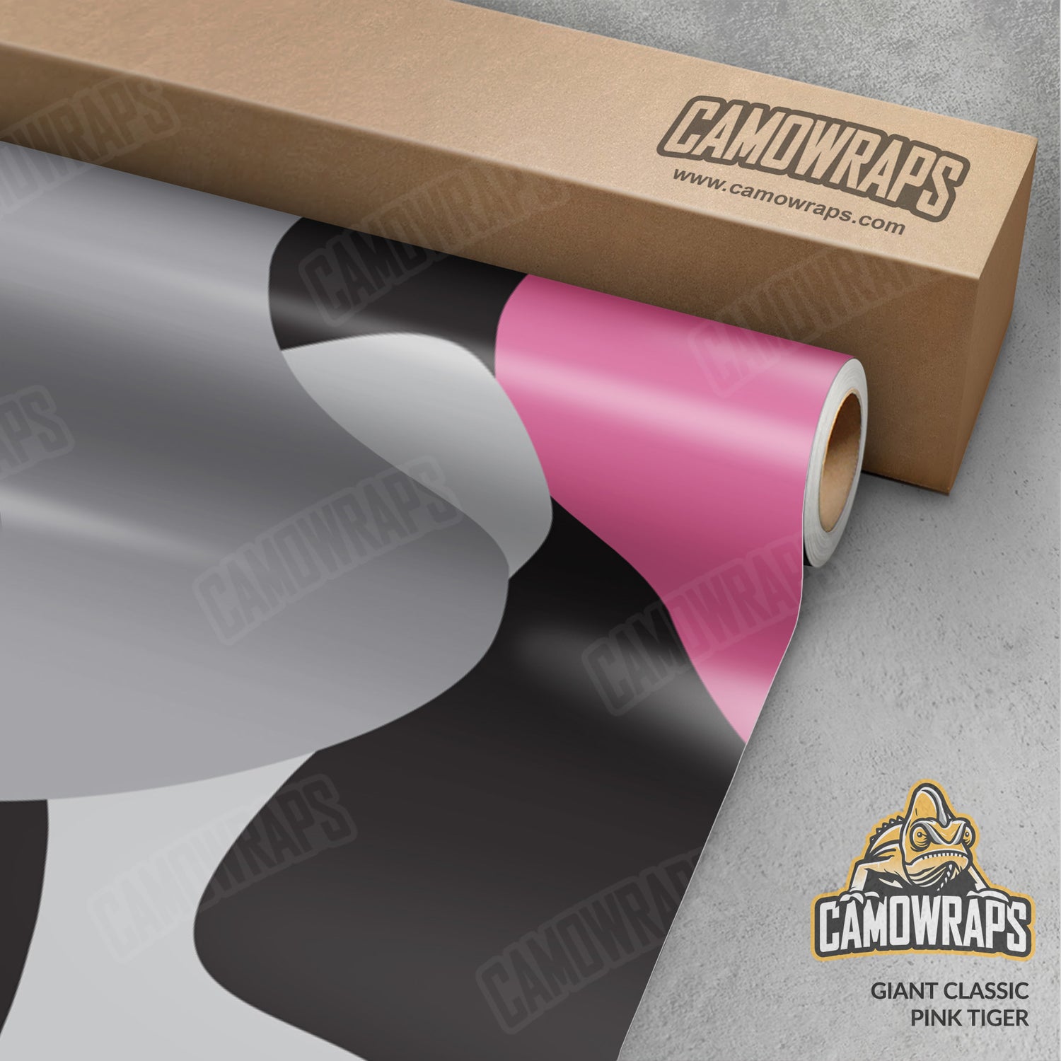 Giant Classic Pink Tiger Camo Vinyl Wrap