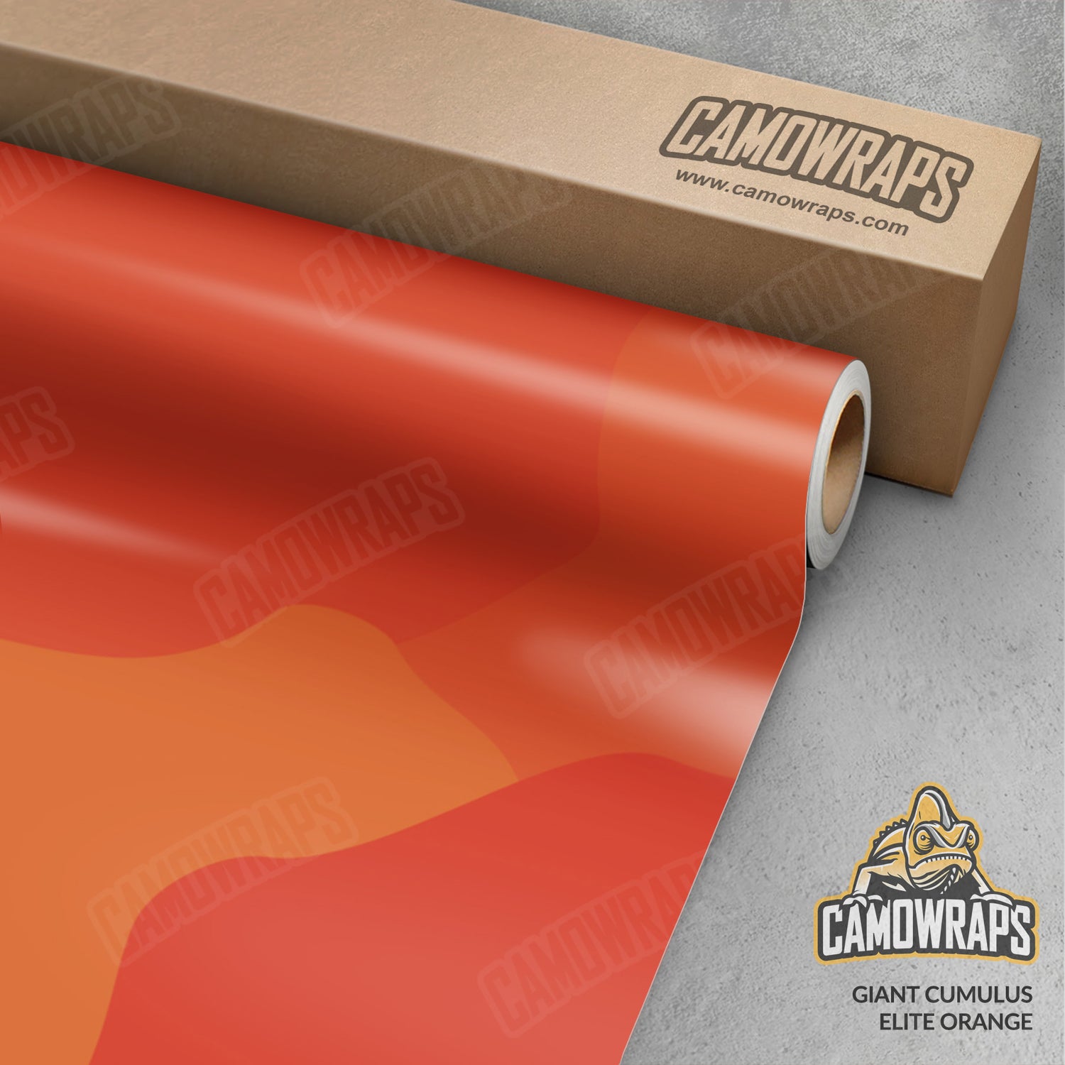 Giant Cumulus Elite Orange Camo Vinyl Wrap