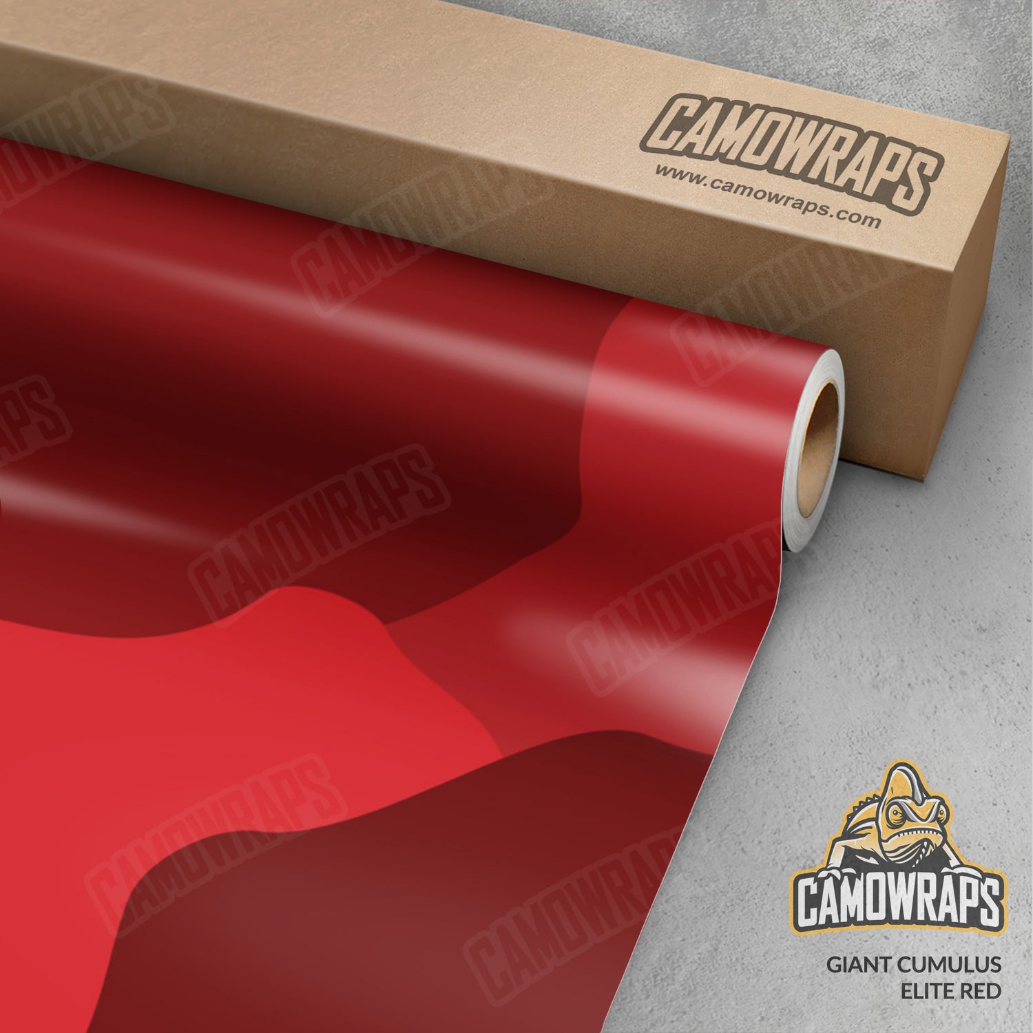 Giant Cumulus Elite Red Camo Vinyl Wrap