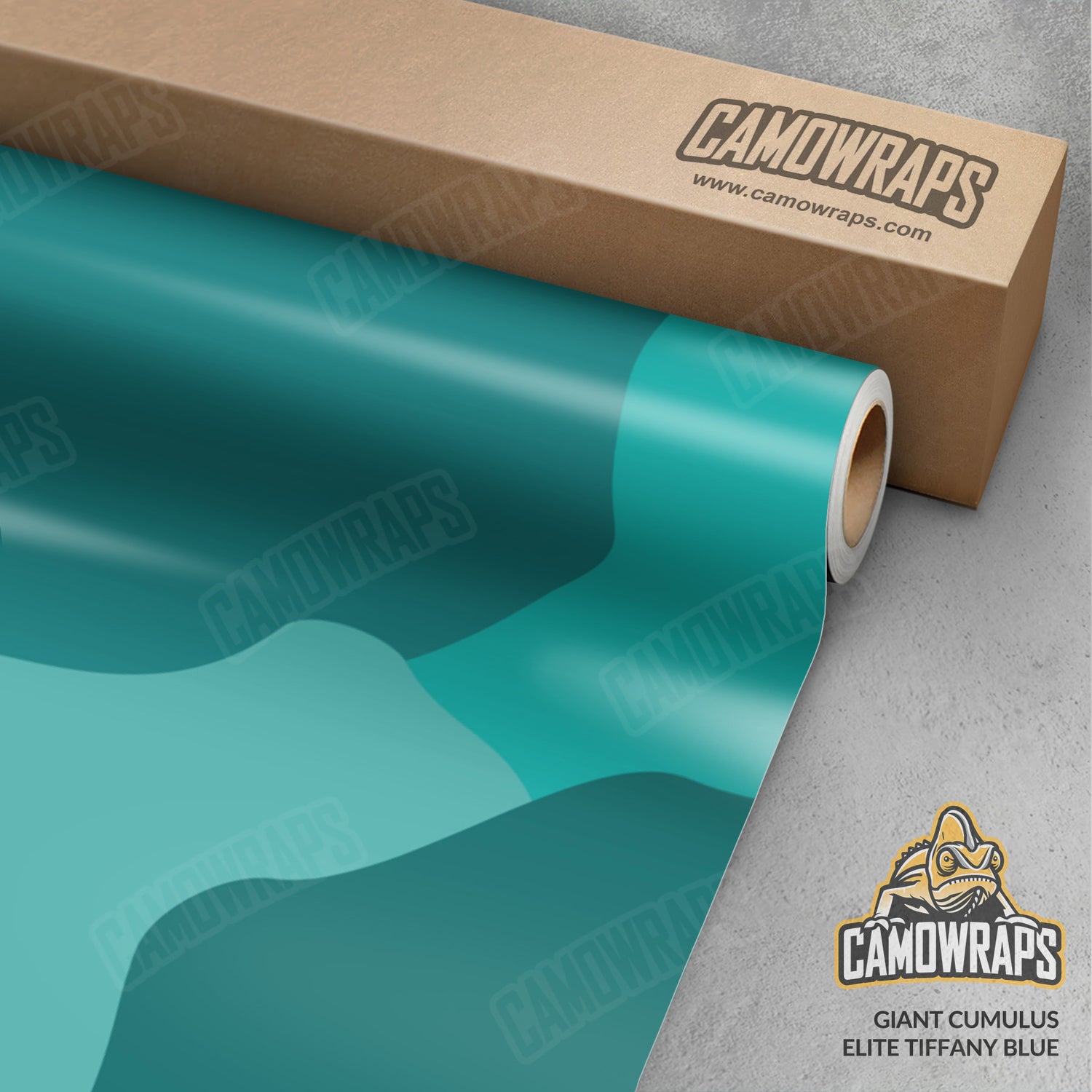 Giant Cumulus Elite Tiffany Blue Camo Vinyl Wrap