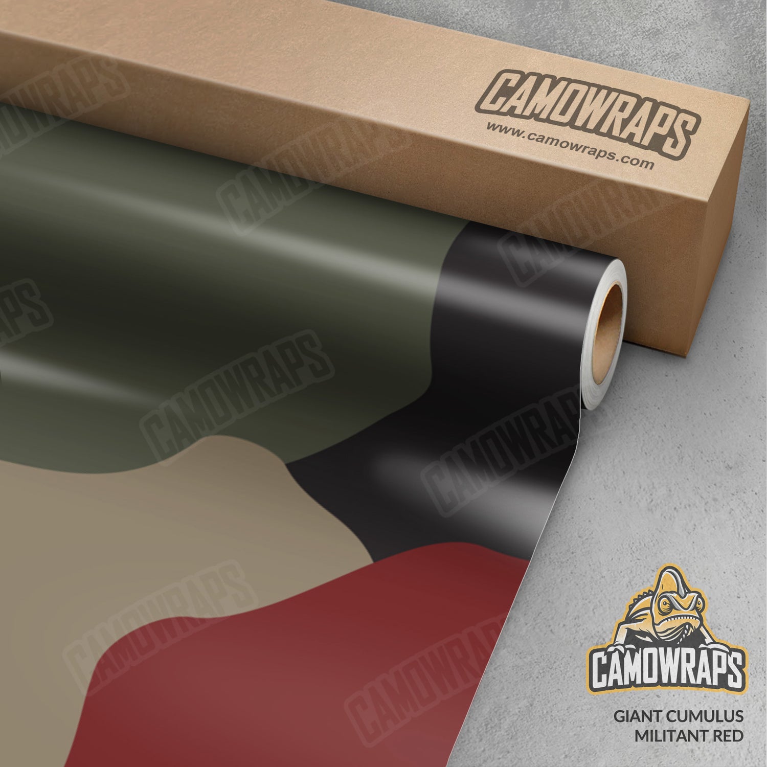 Giant Cumulus Militant Red Camo Vinyl Wrap