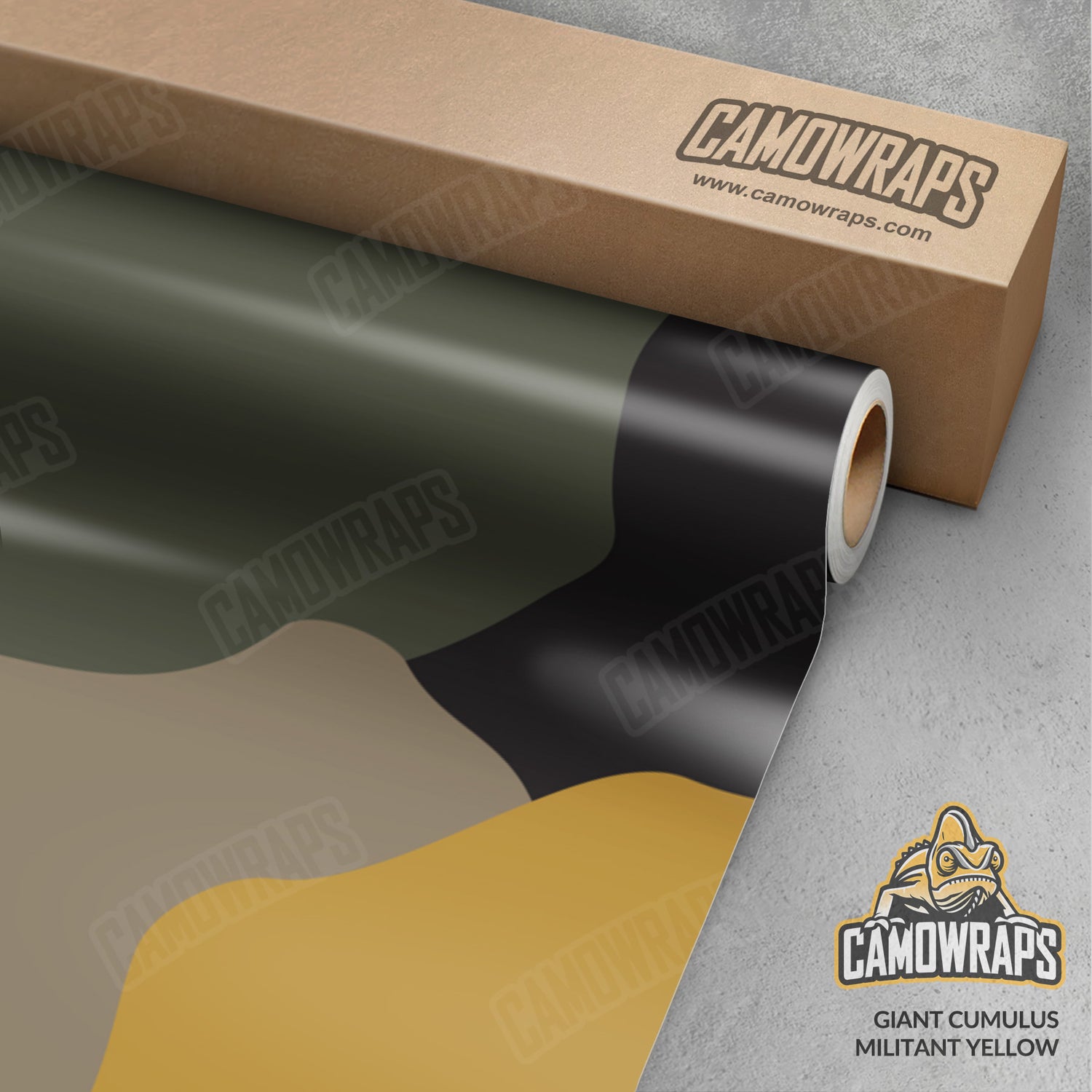 Giant Cumulus Militant Yellow Camo Vinyl Wrap