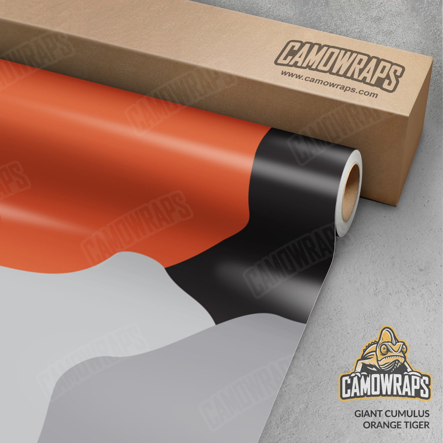 Giant Cumulus Orange Tiger Camo Vinyl Wrap