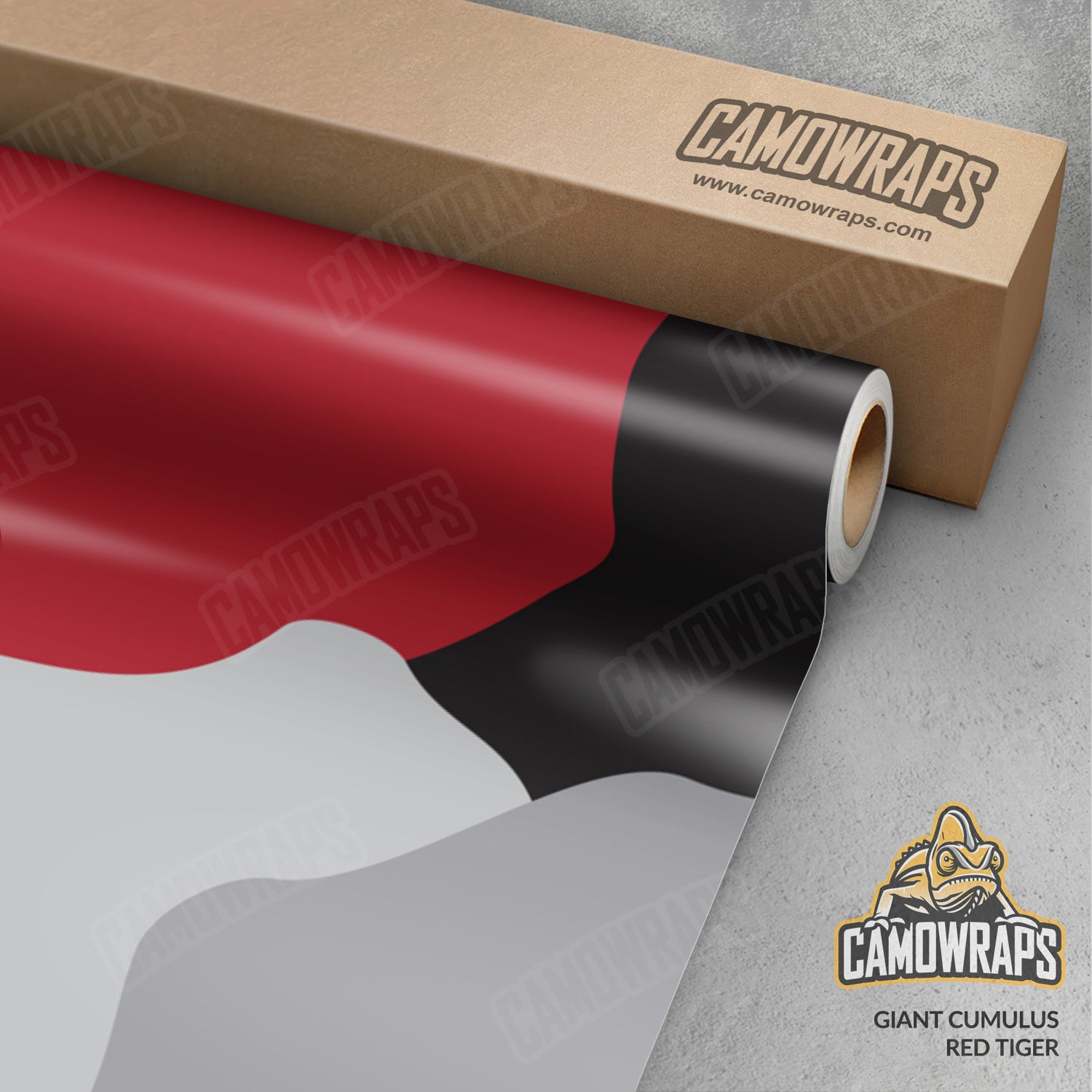 Giant Cumulus Red Tiger Camo Vinyl Wrap