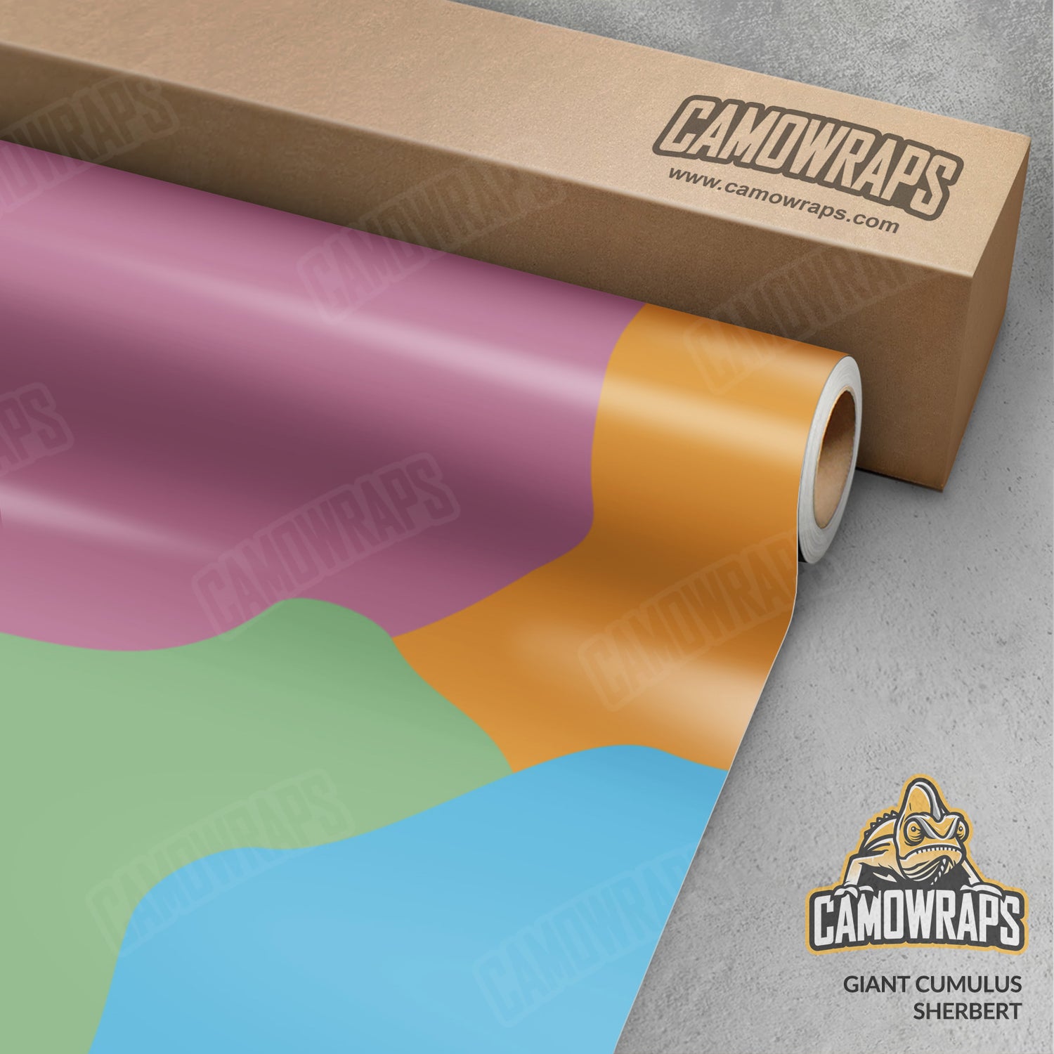 Giant Cumulus Sherbert Camo Vinyl Wrap