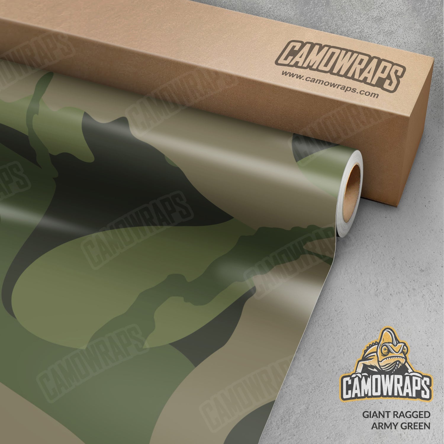 Giant Ragged Army Green Camo Vinyl Wrap