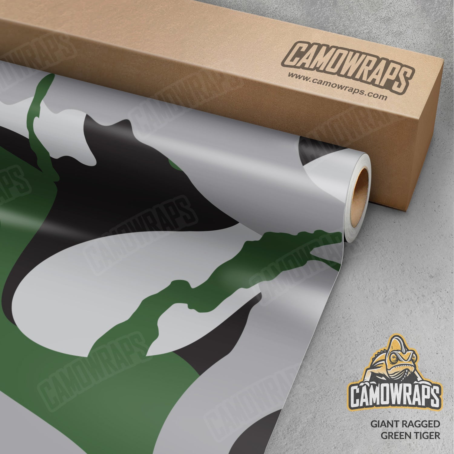 Giant Ragged Green Tiger Camo Vinyl Wrap