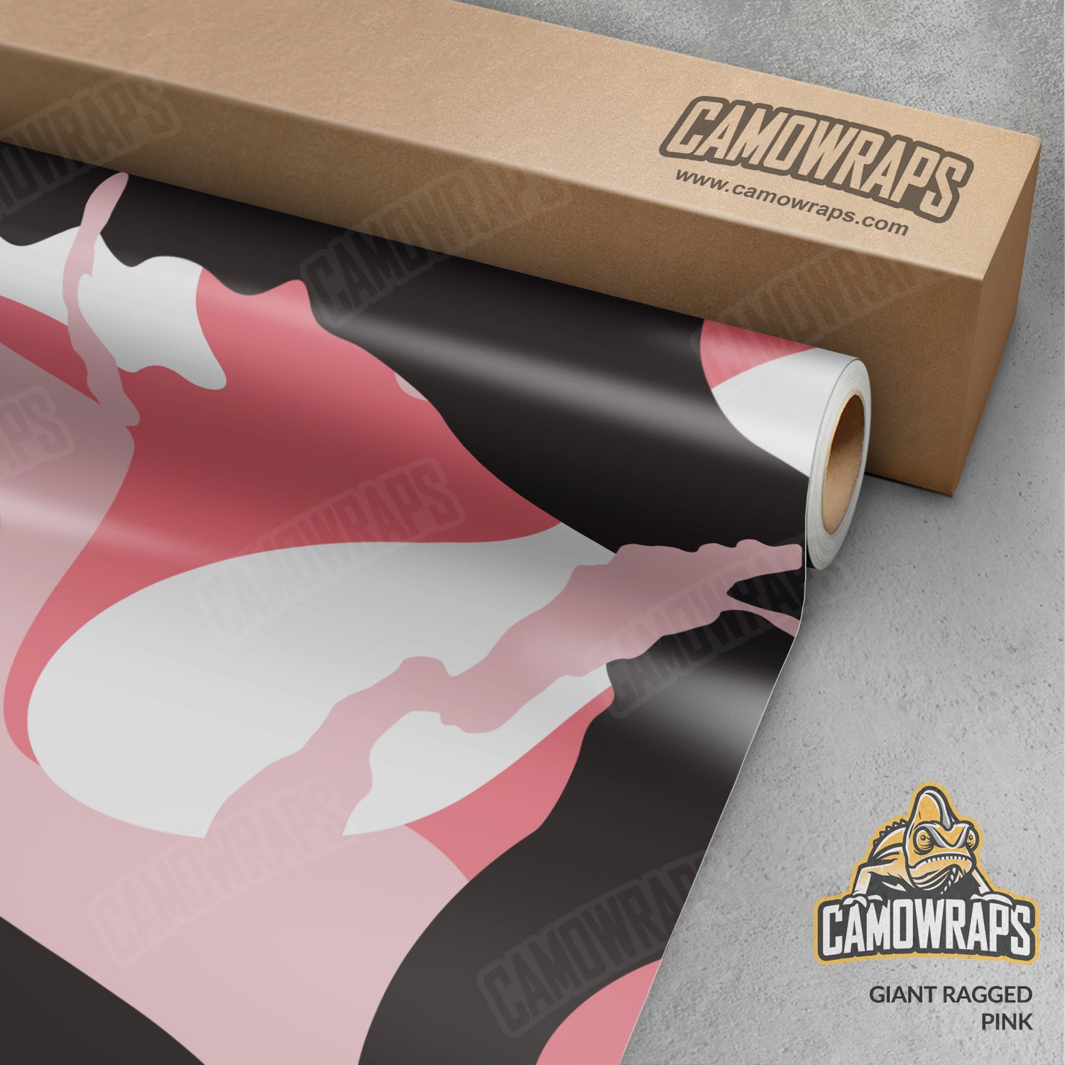 Giant Ragged Pink Camo Vinyl Wrap