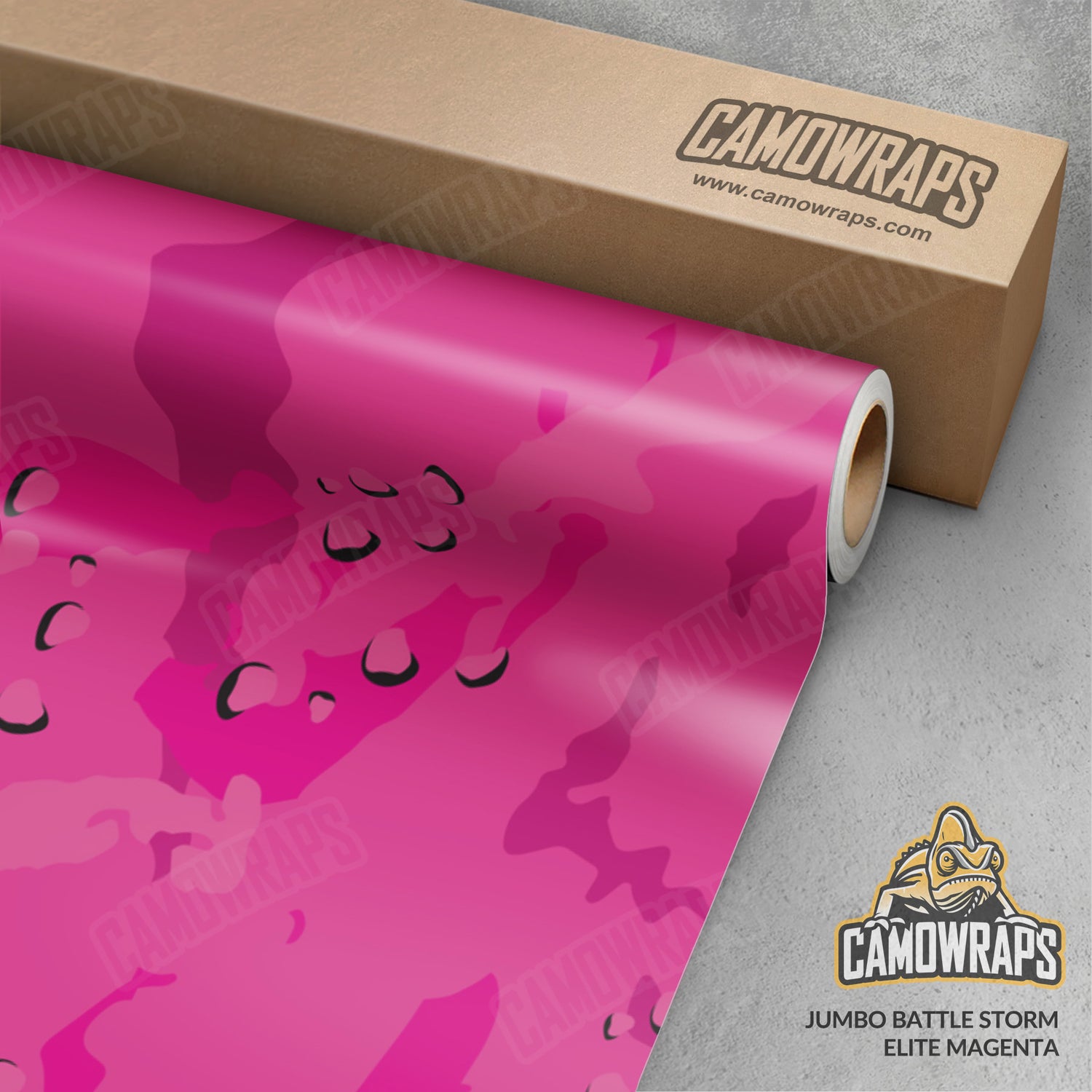 Jumbo Battle Storm Elite Magenta Camo Vinyl Wrap