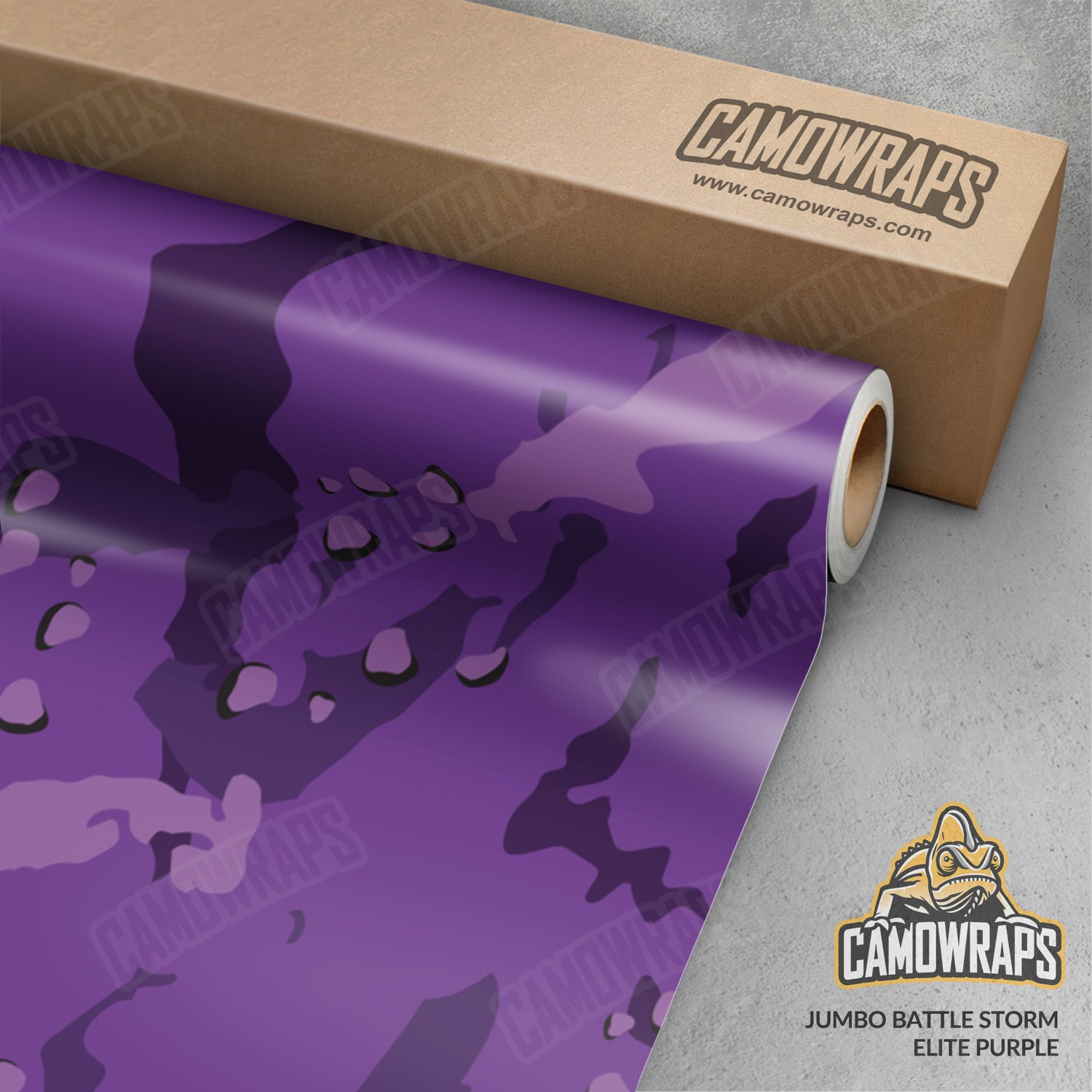 Jumbo Battle Storm Elite Purple Camo Vinyl Wrap