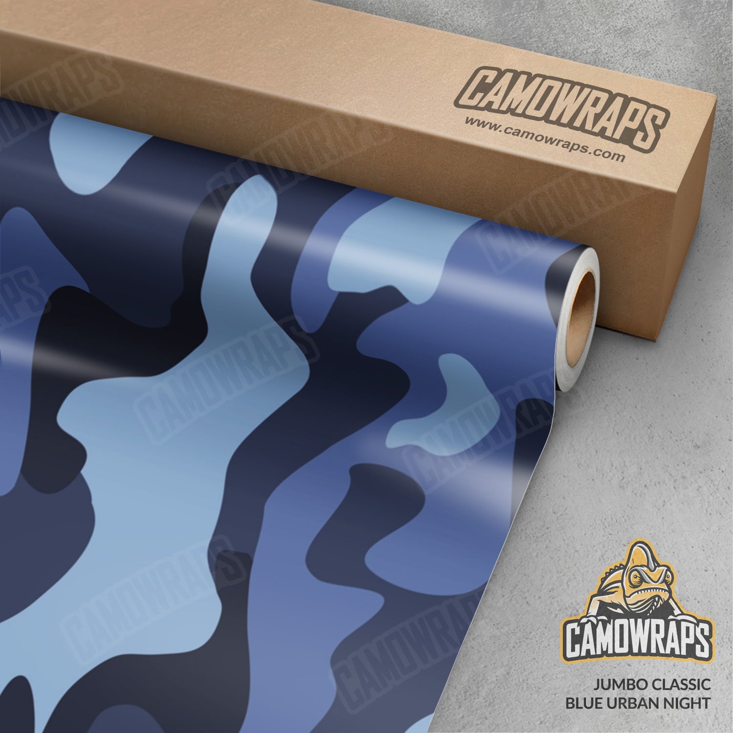 Jumbo Classic Blue Urban Night Camo Vinyl Wrap