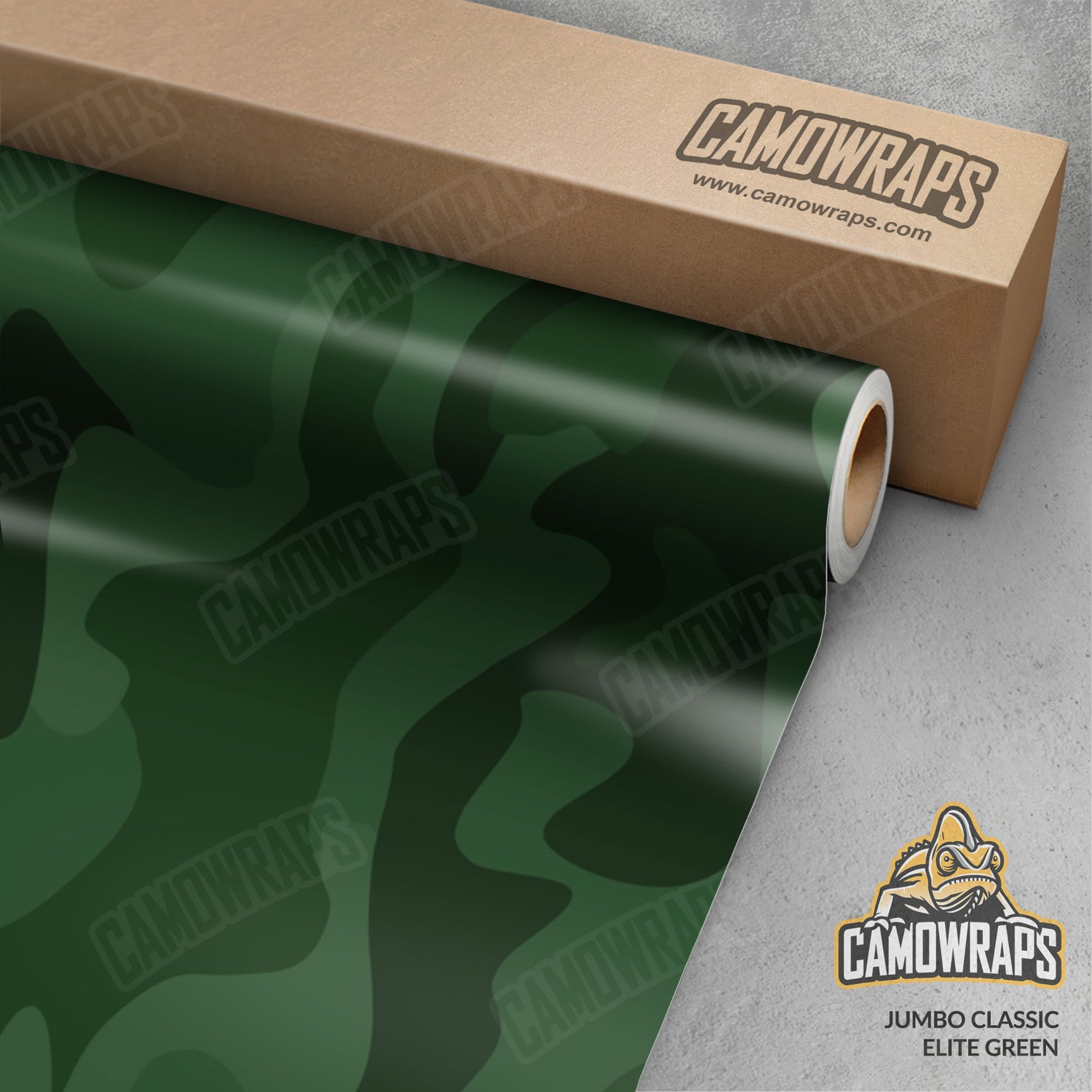 Jumbo Classic Elite Green Camo Vinyl Wrap