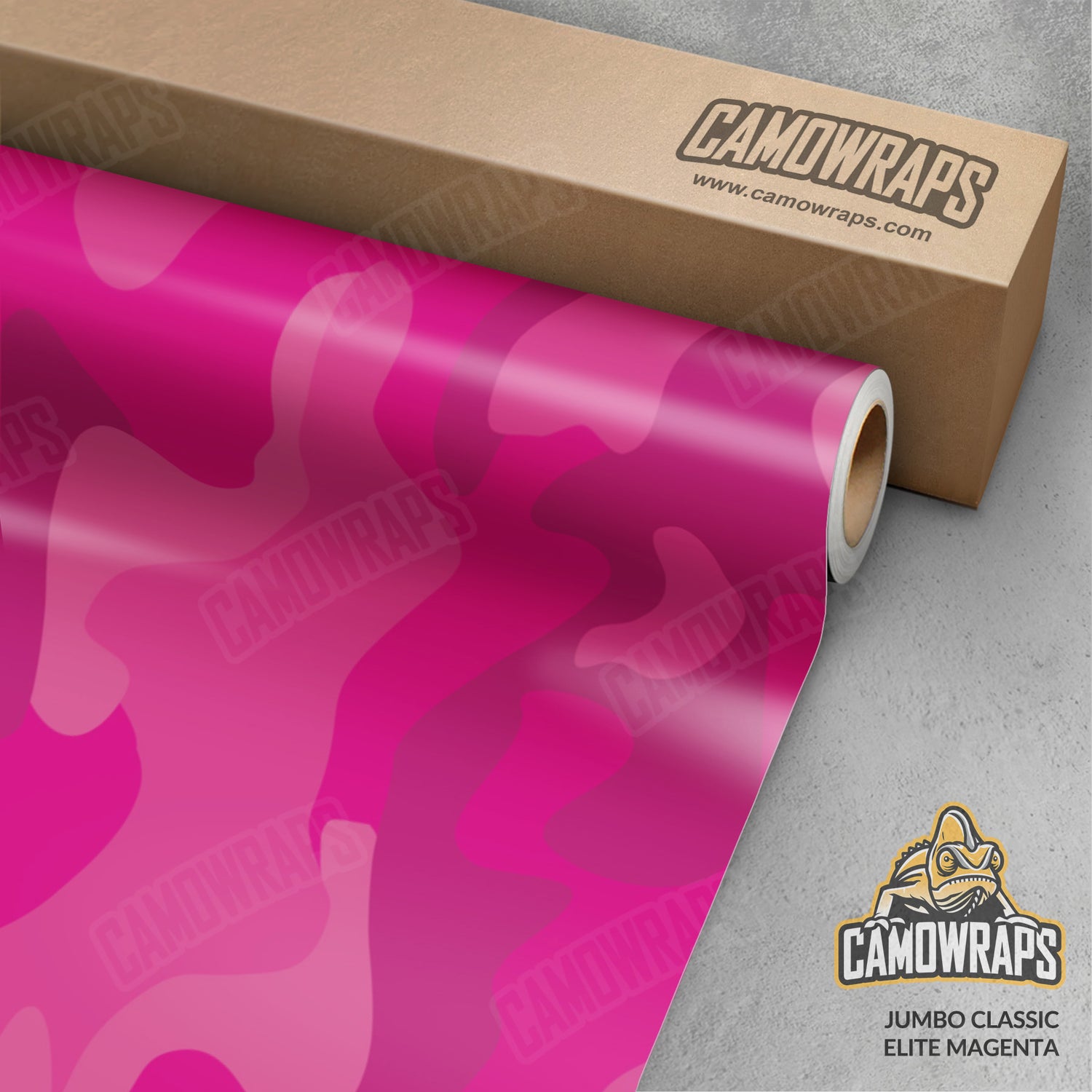 Jumbo Classic Elite Magenta Camo Vinyl Wrap