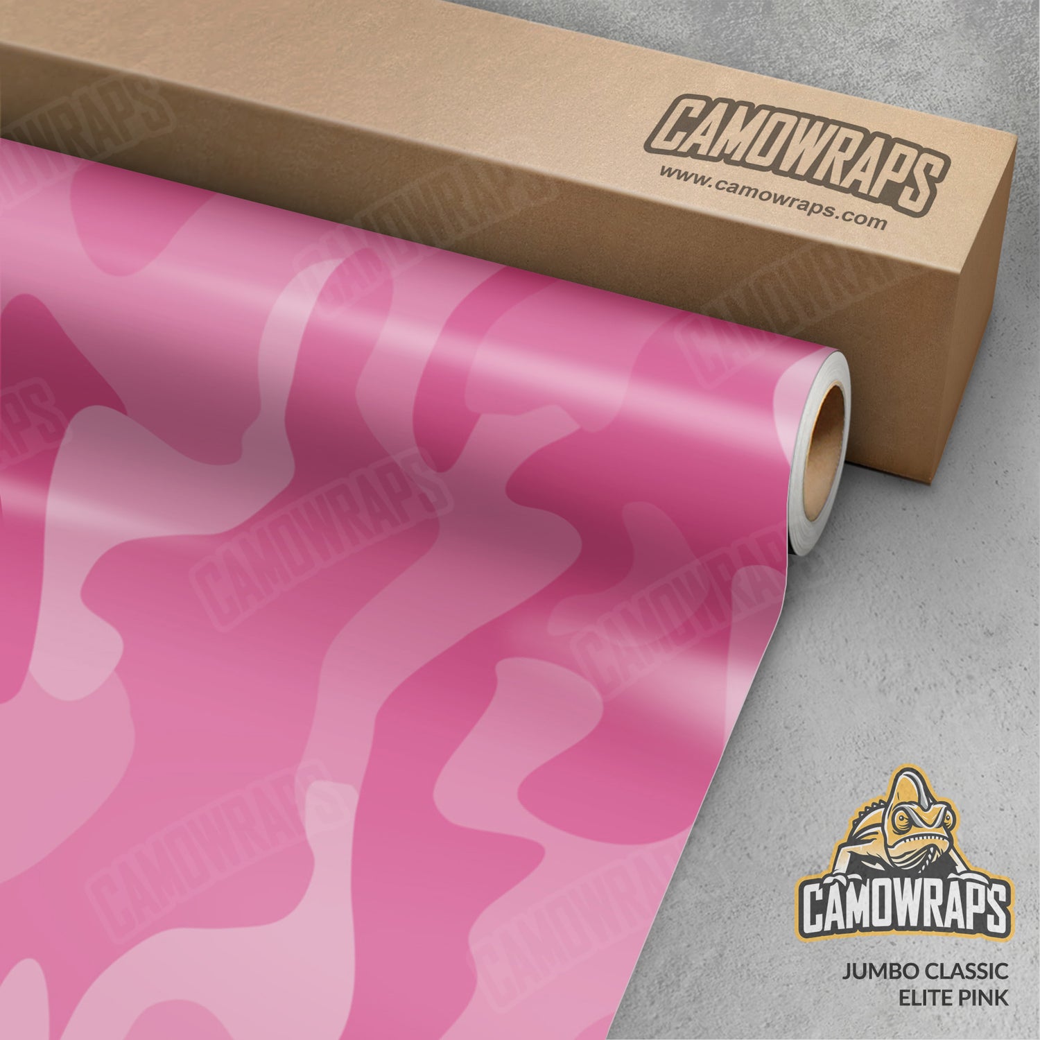 Jumbo Classic Elite Pink Camo Vinyl Wrap