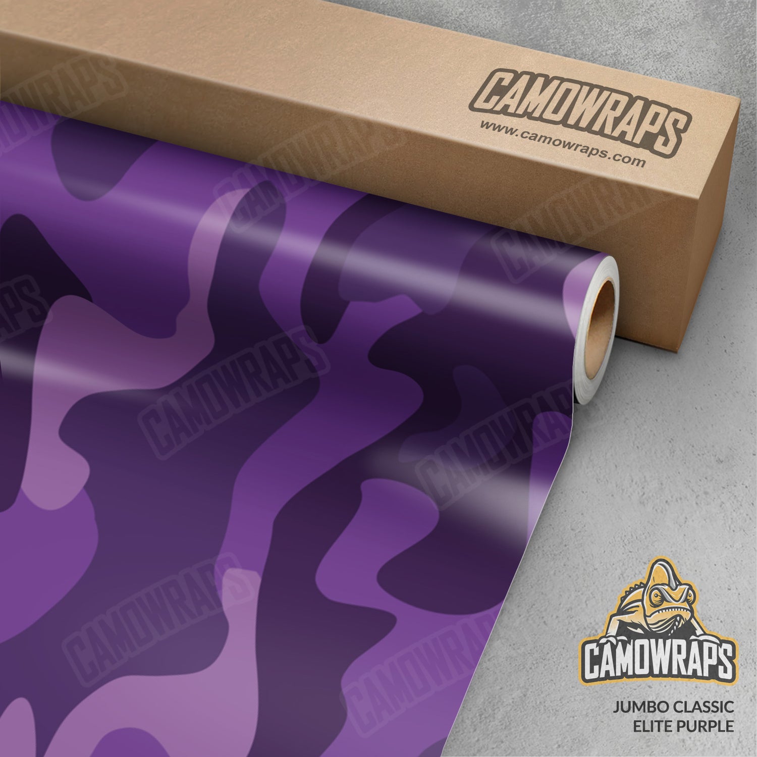 Jumbo Classic Elite Purple Camo Vinyl Wrap