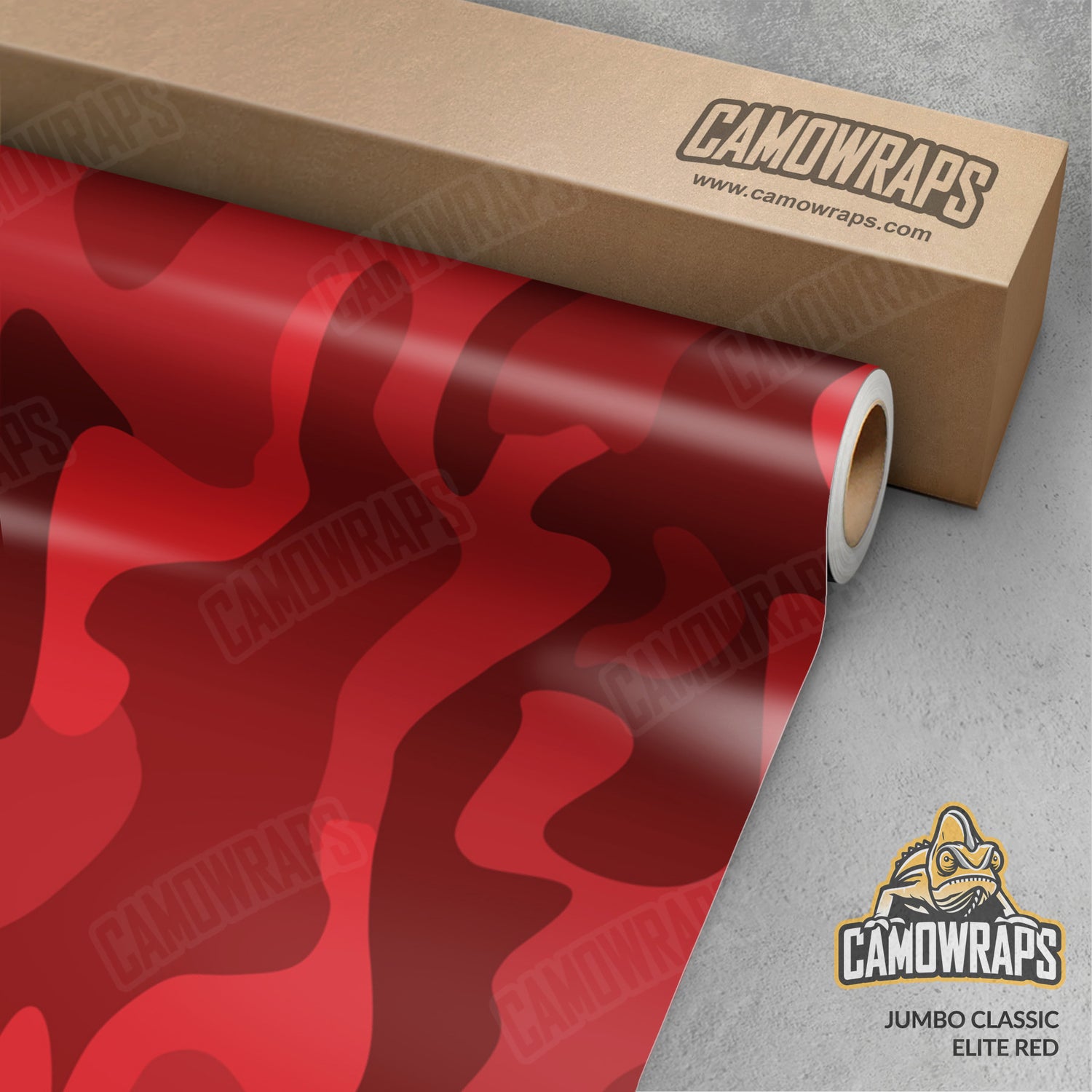 Jumbo Classic Elite Red Camo Vinyl Wrap