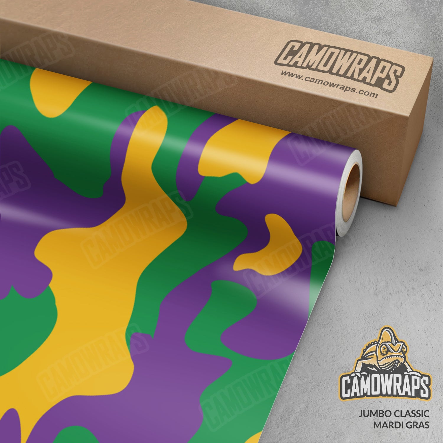 Jumbo Classic Mardi Gras Camo Vinyl Wrap