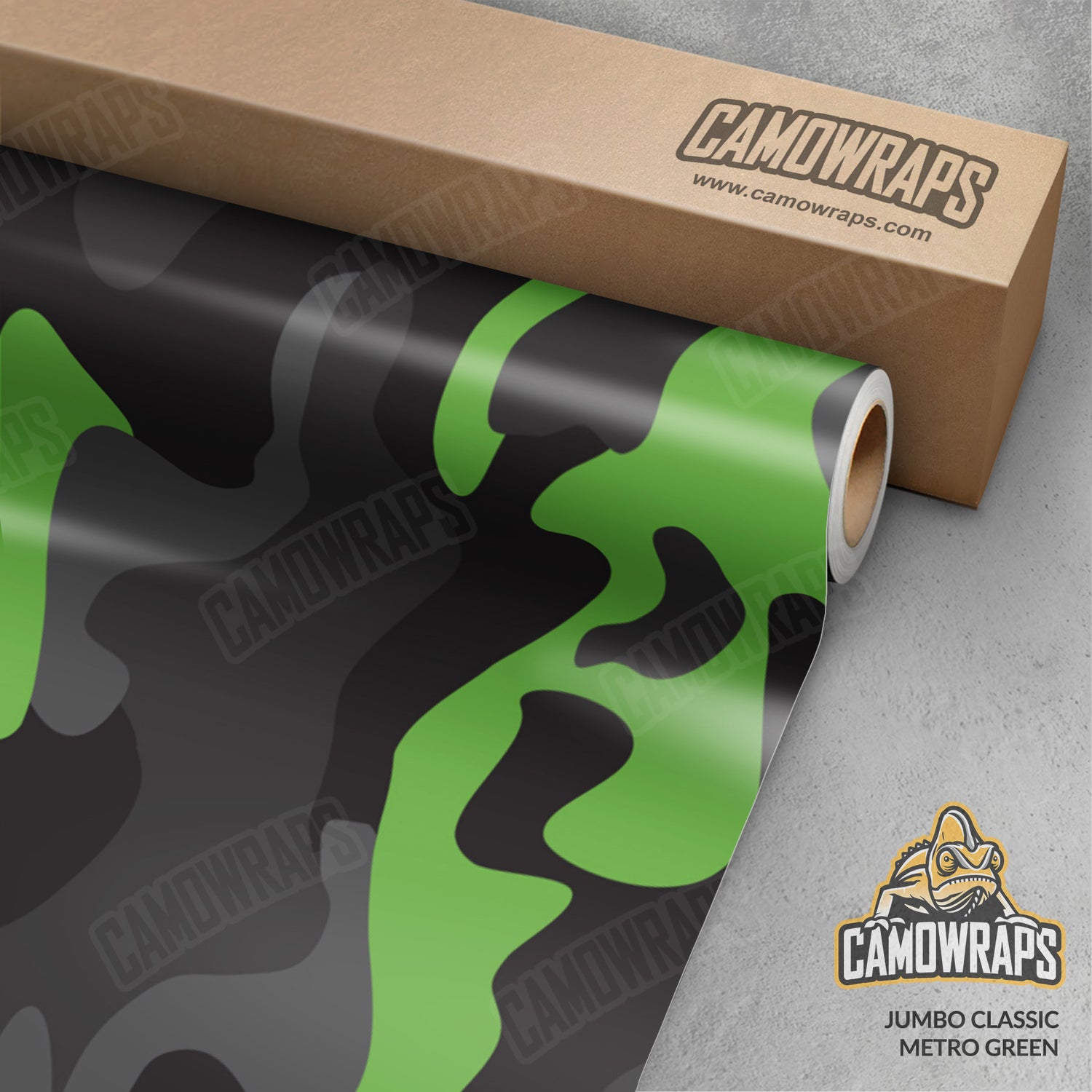 Jumbo Classic Metro Green Camo Vinyl Wrap