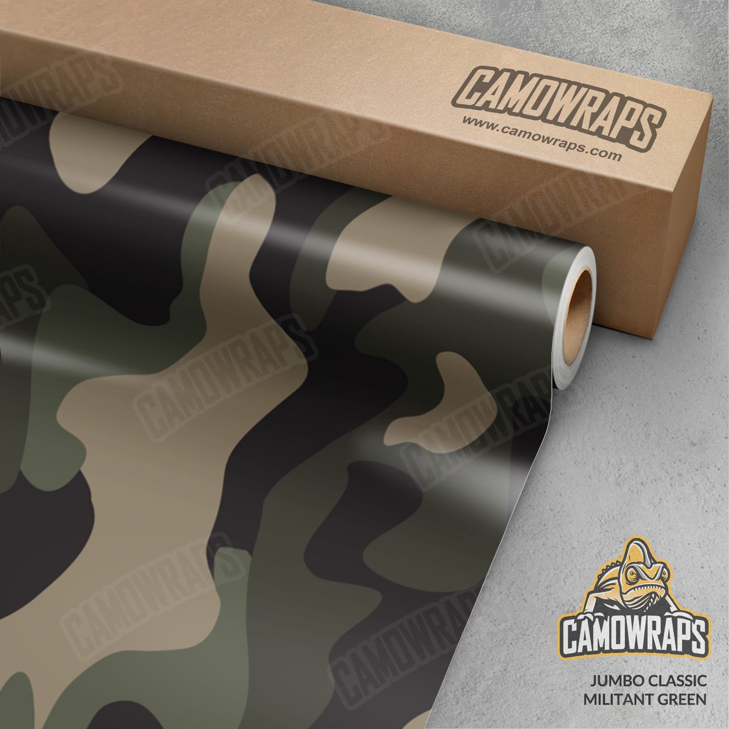 Jumbo Classic Militant Green Camo Vinyl Wrap