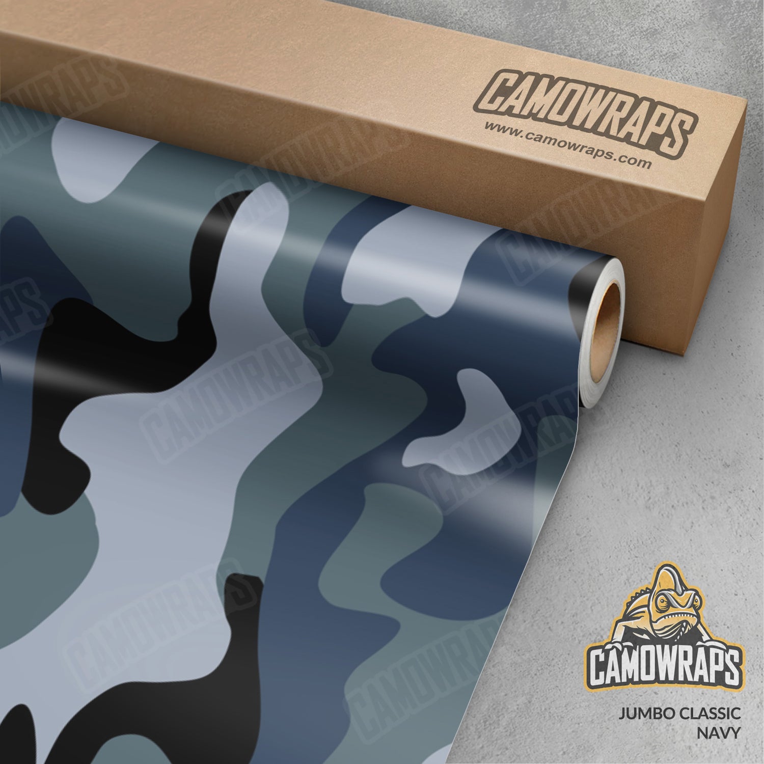 Jumbo Classic Navy Camo Vinyl Wrap