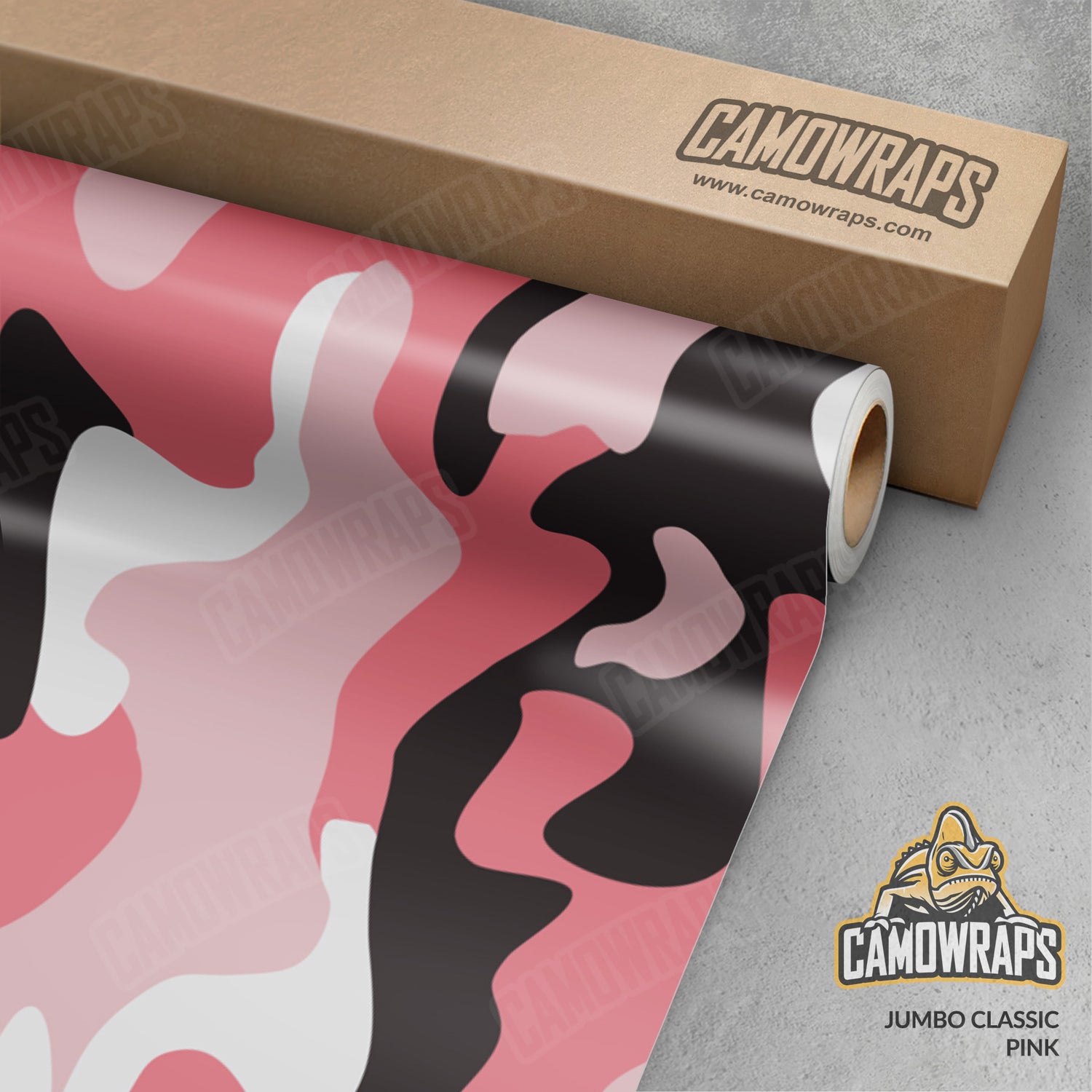 Jumbo Classic Pink Camo Vinyl Wrap