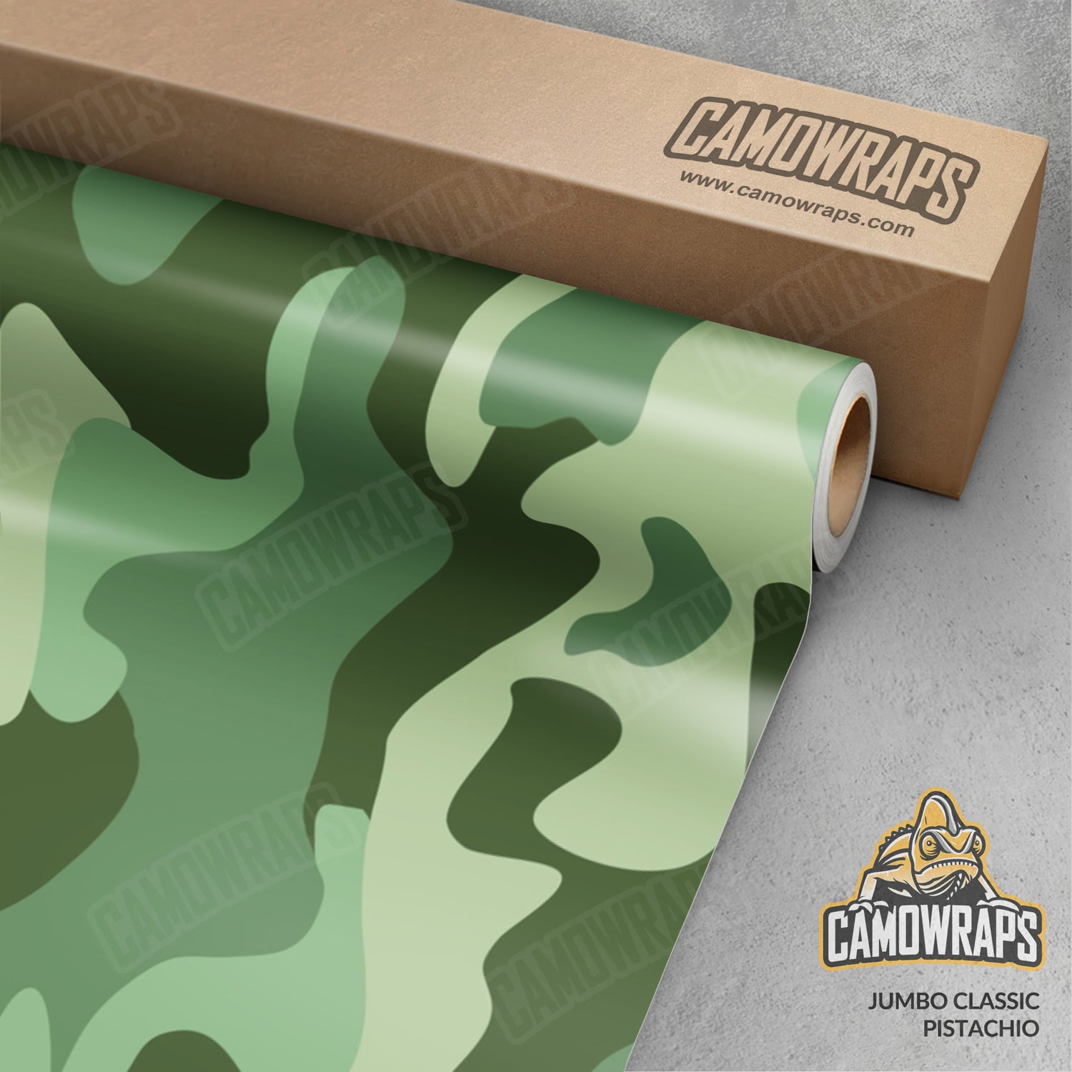 Jumbo Classic Pistachio Camo Vinyl Wrap