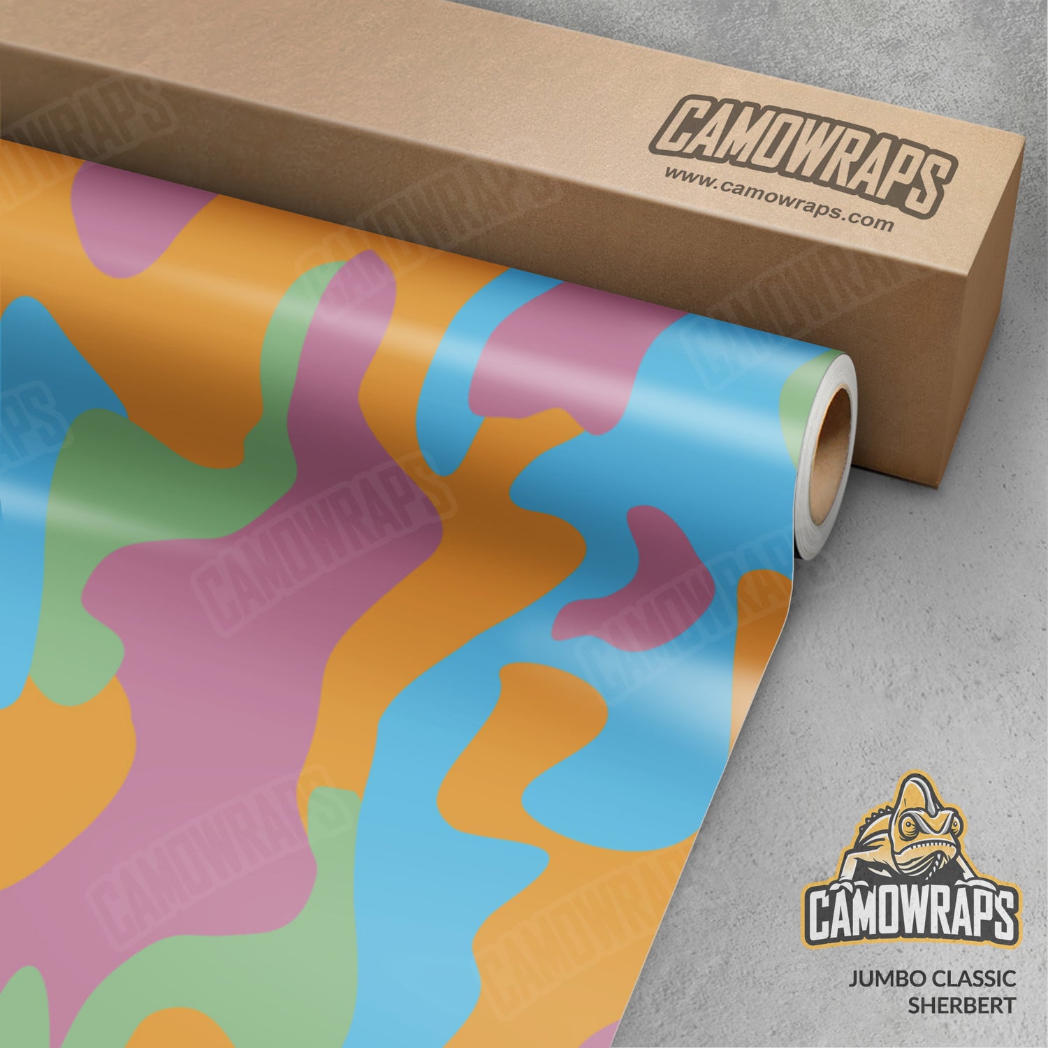 Jumbo Classic Sherbert Camo Vinyl Wrap