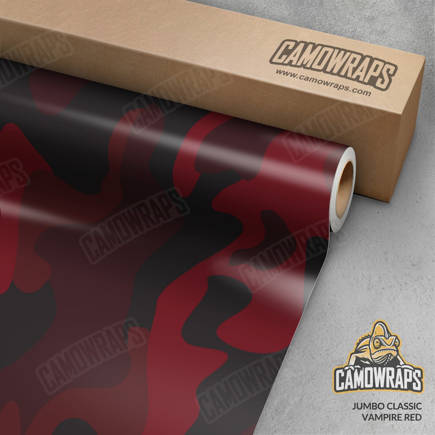 Jumbo Classic Vampire Red Camo Vinyl Wrap