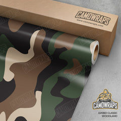 Jumbo Classic Woodland Camo Vinyl Wrap