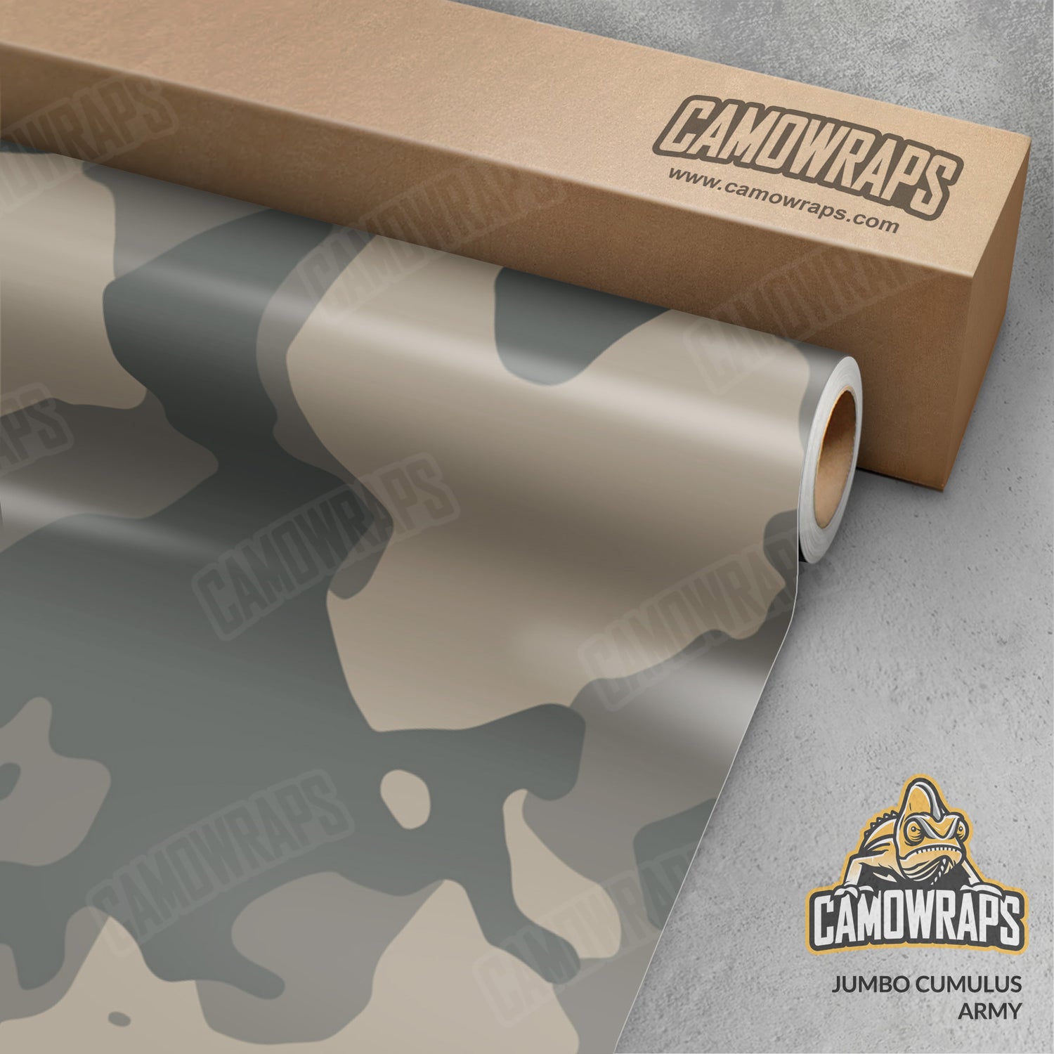 Jumbo Cumulus Army Camo Vinyl Wrap