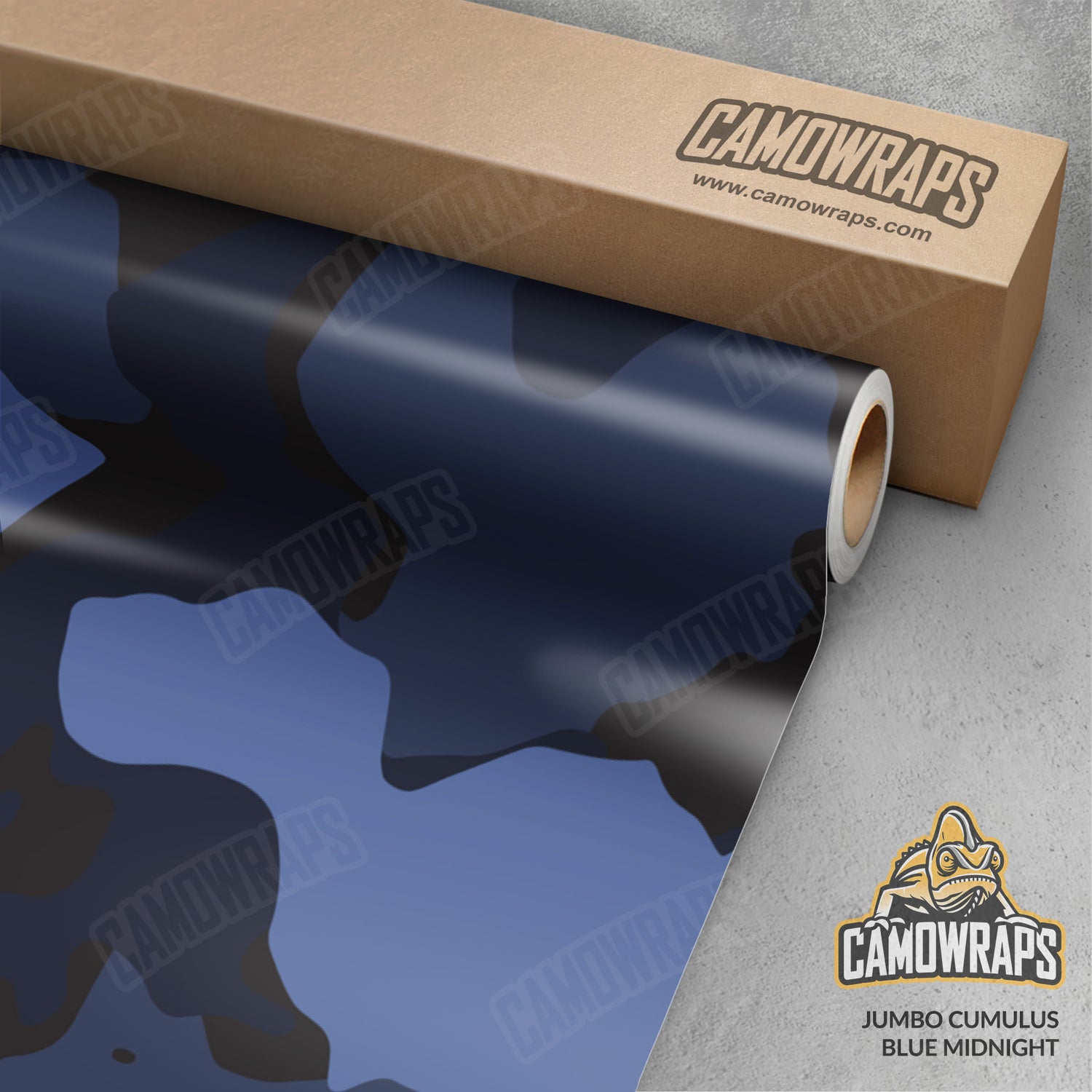 Jumbo Cumulus Blue Midnight Camo Vinyl Wrap