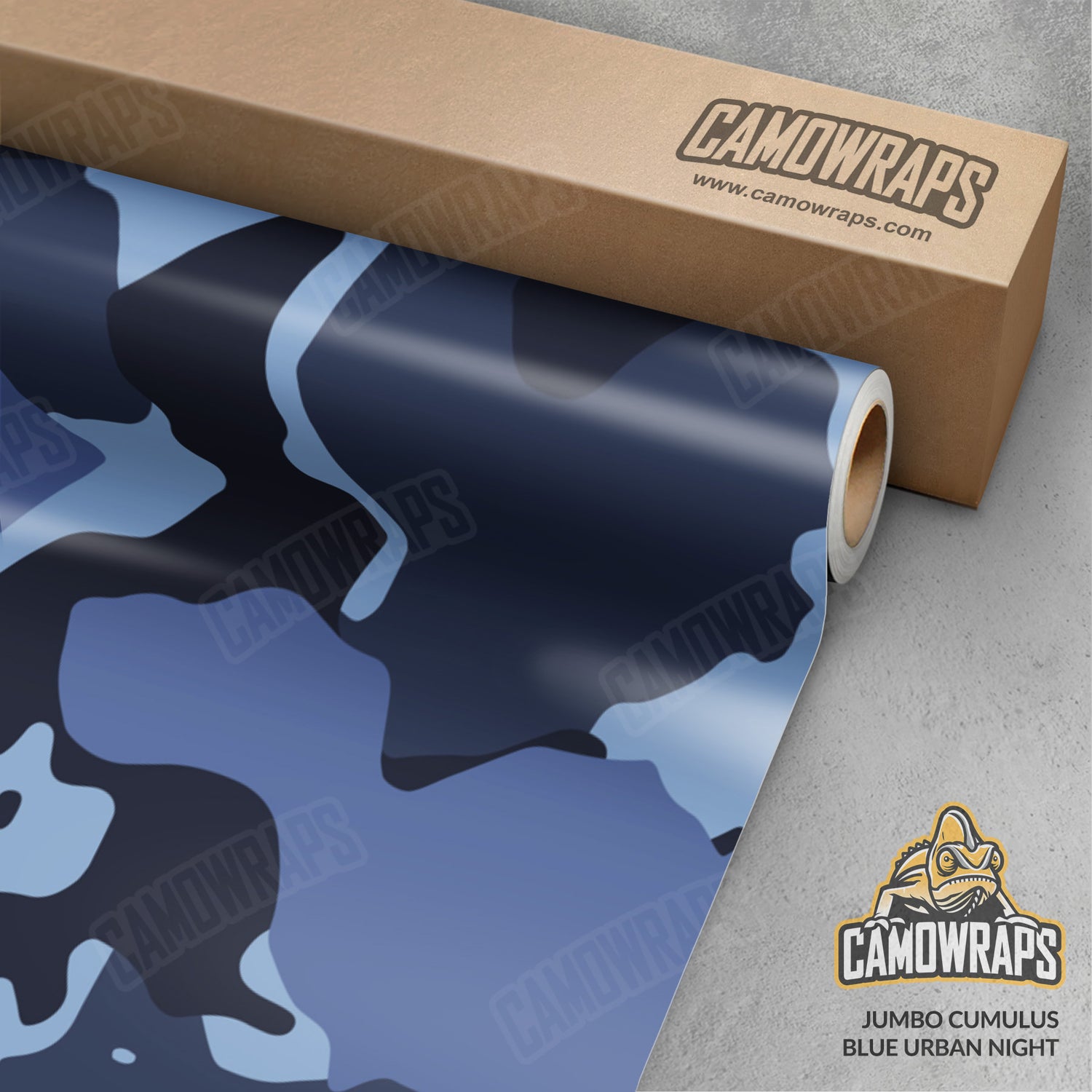 Jumbo Cumulus Blue Urban Night Camo Vinyl Wrap