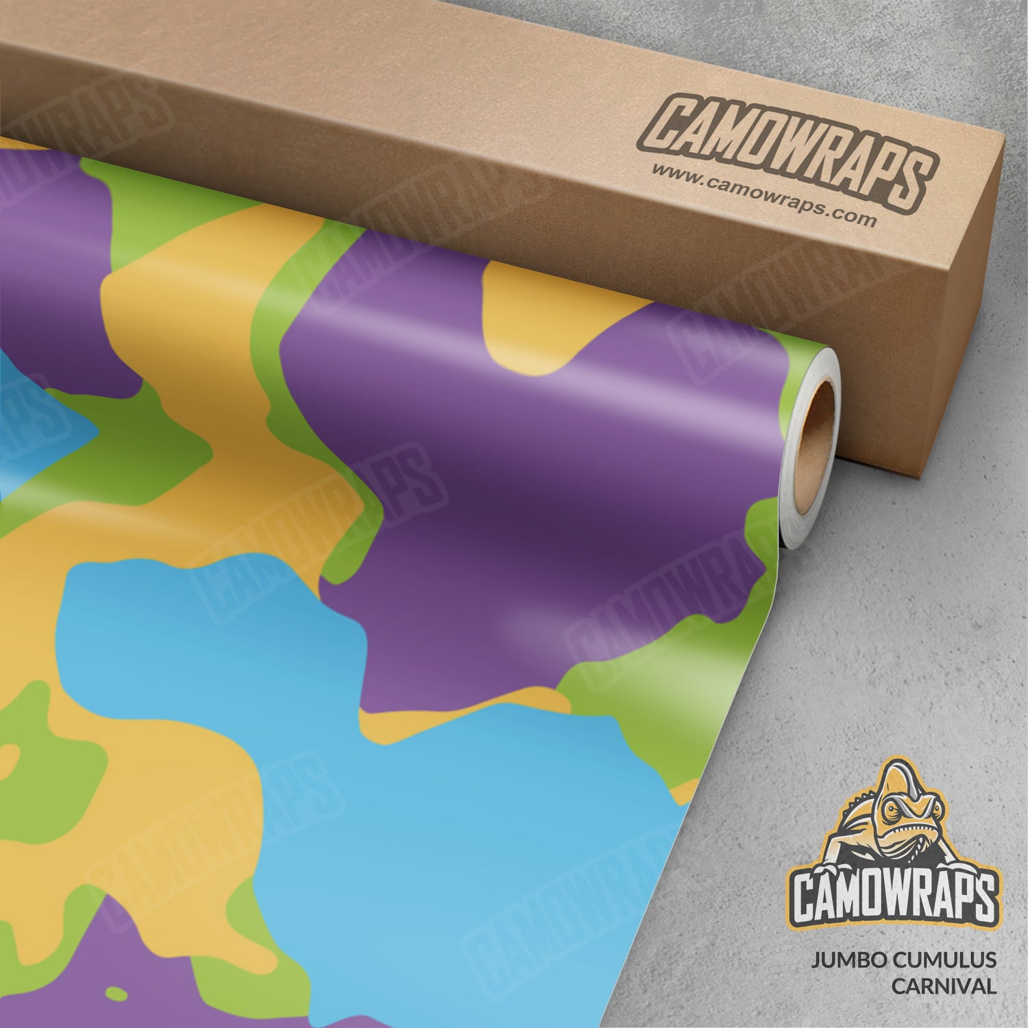 Jumbo Cumulus Carnival Camo Vinyl Wrap