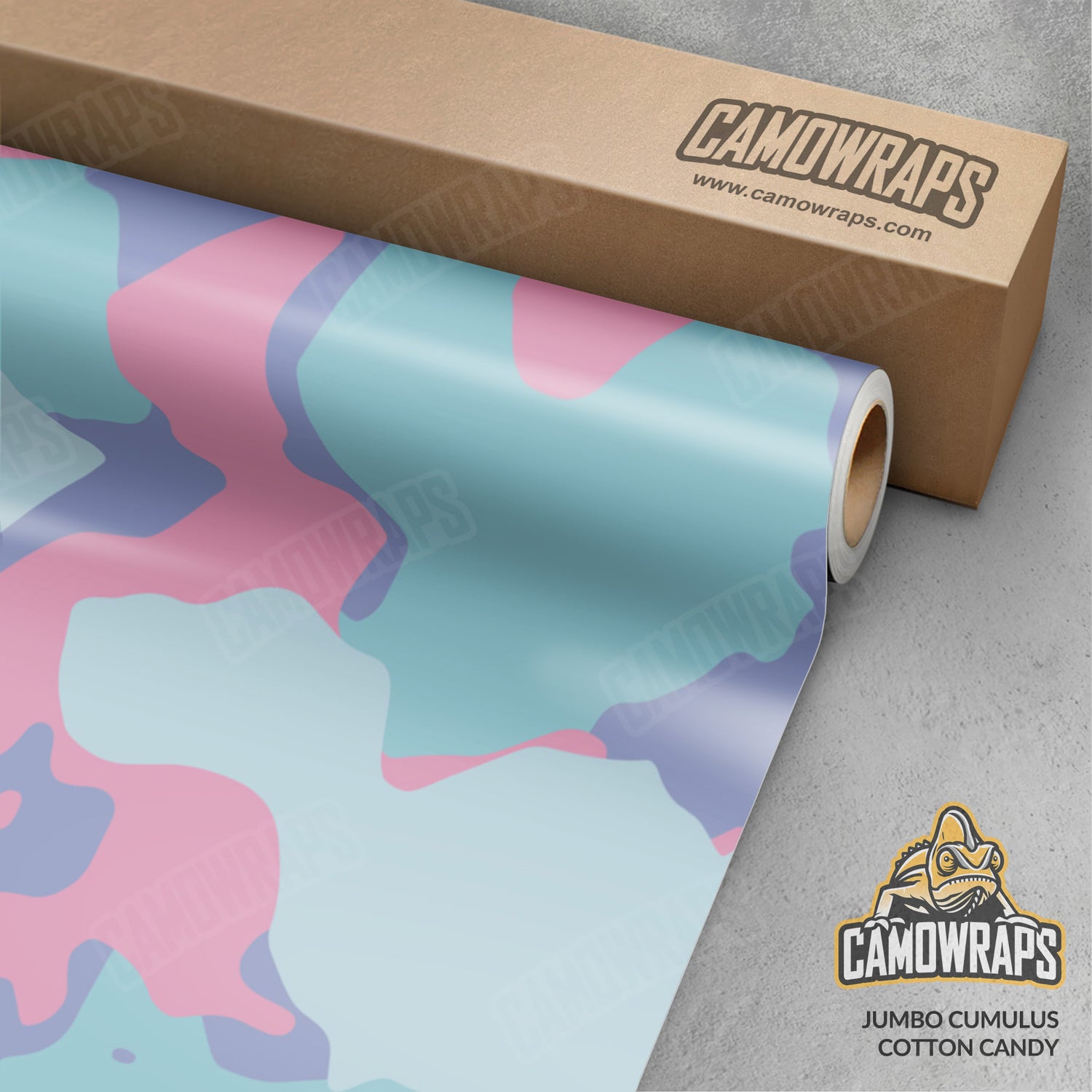 Jumbo Cumulus Cotton Candy Camo Vinyl Wrap