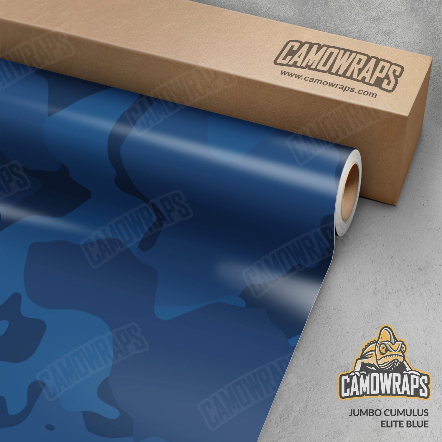 Jumbo Cumulus Elite Blue Camo Vinyl Wrap